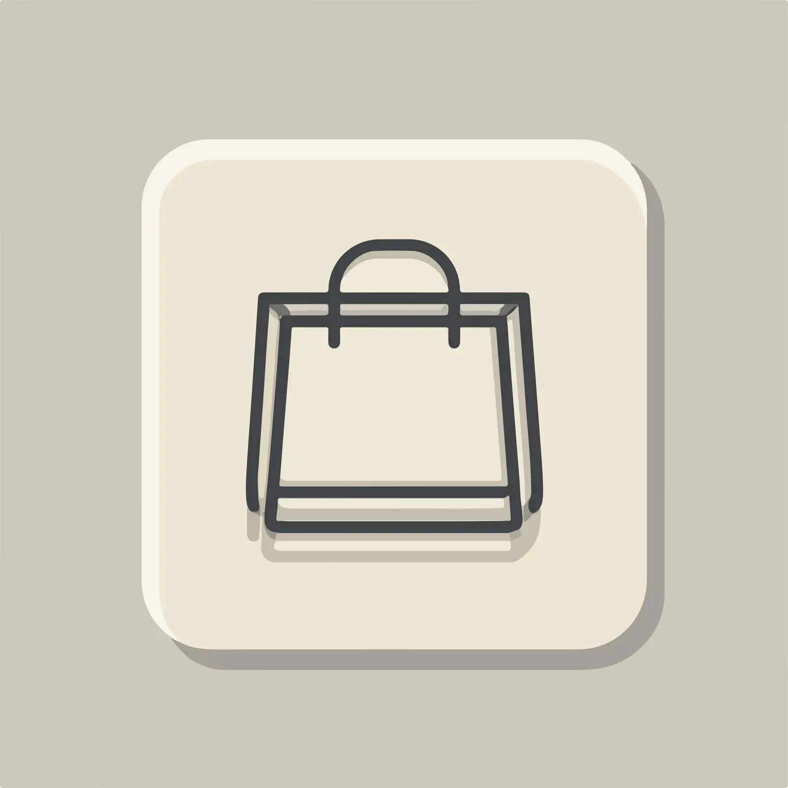 Outline Shopping Bag Icon Design — free download from Dotvec
