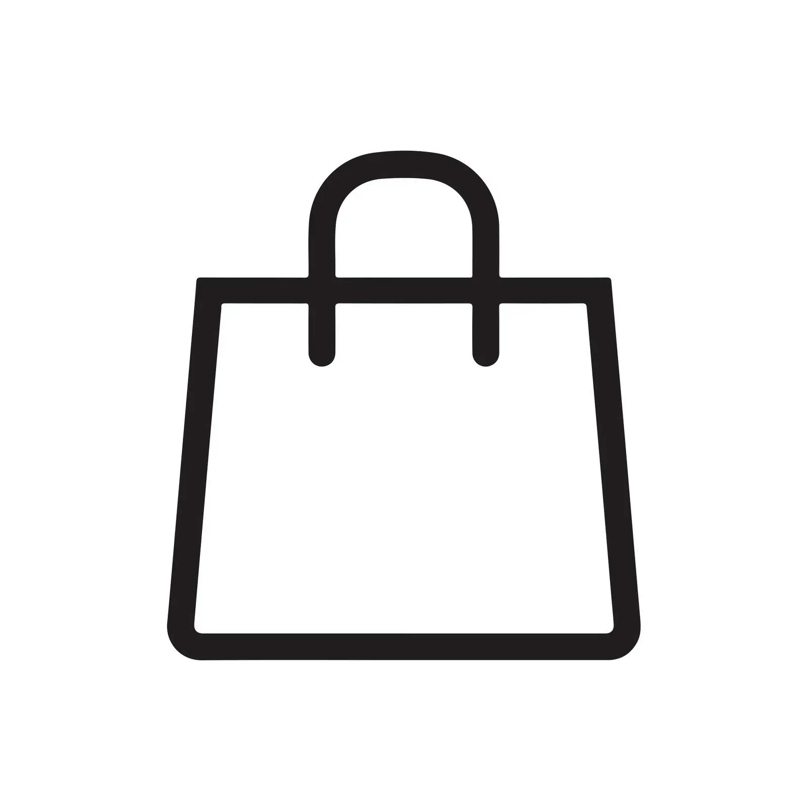 Outline Shopping Bag Icon — free download from Dotvec