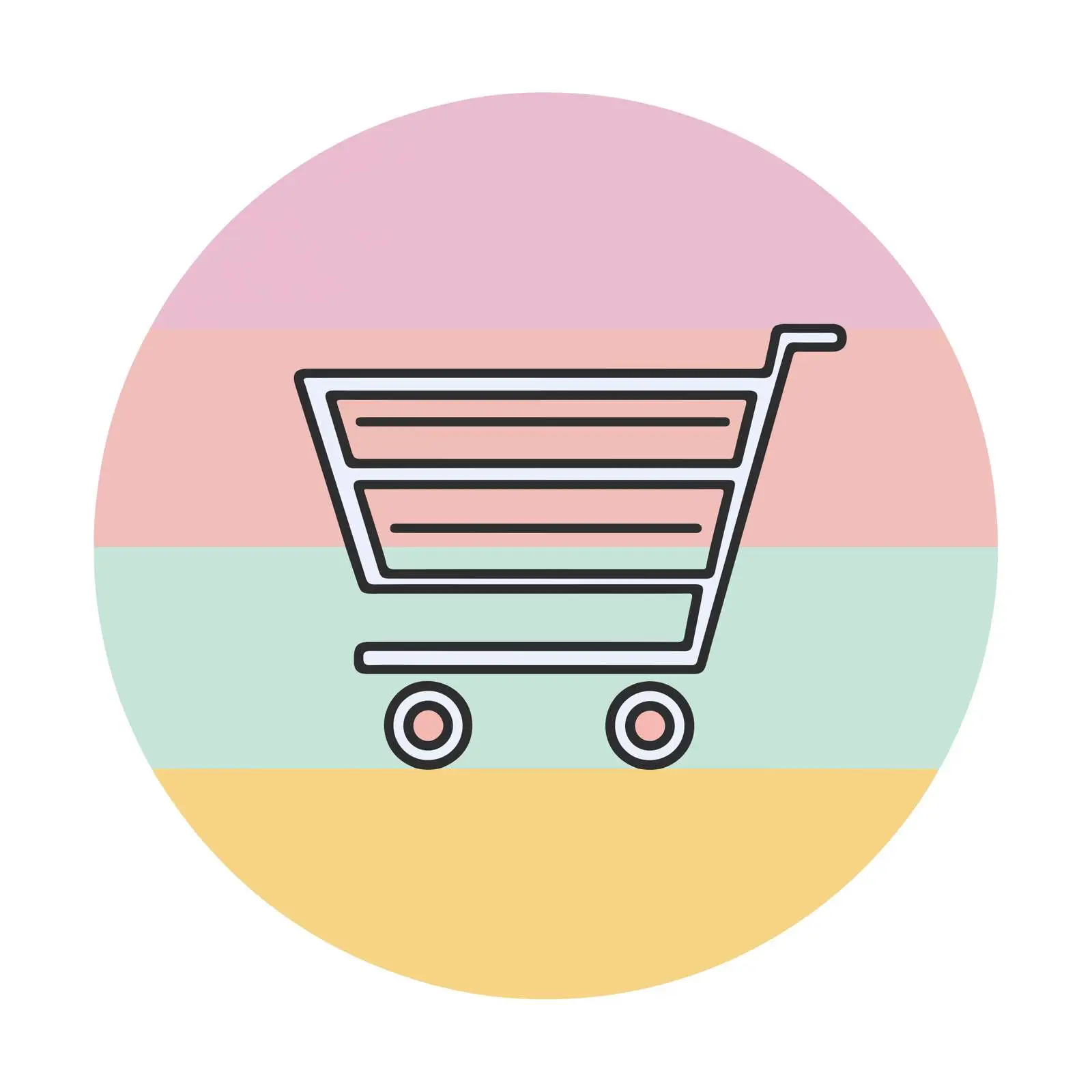 Minimalist Shopping Cart Icon — free download from Dotvec