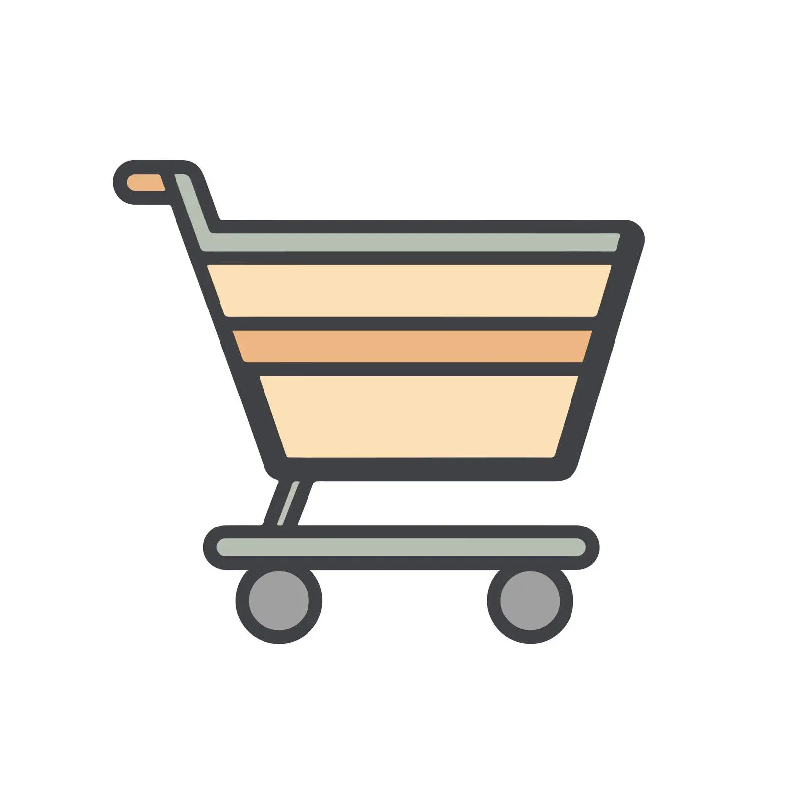 Minimalist Shopping Cart Icon — free download from Dotvec