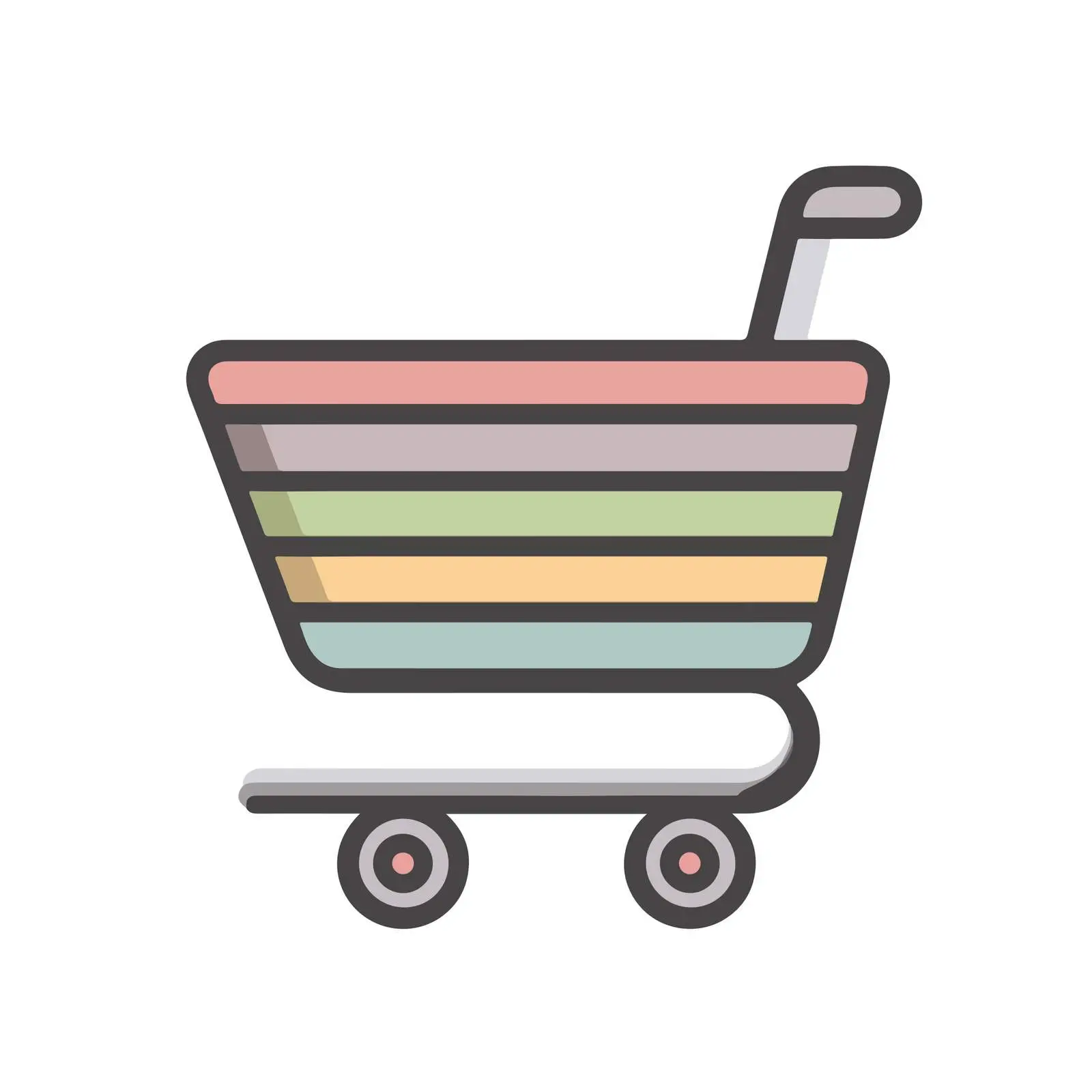 Minimalist Shopping Cart Icon — free download from Dotvec