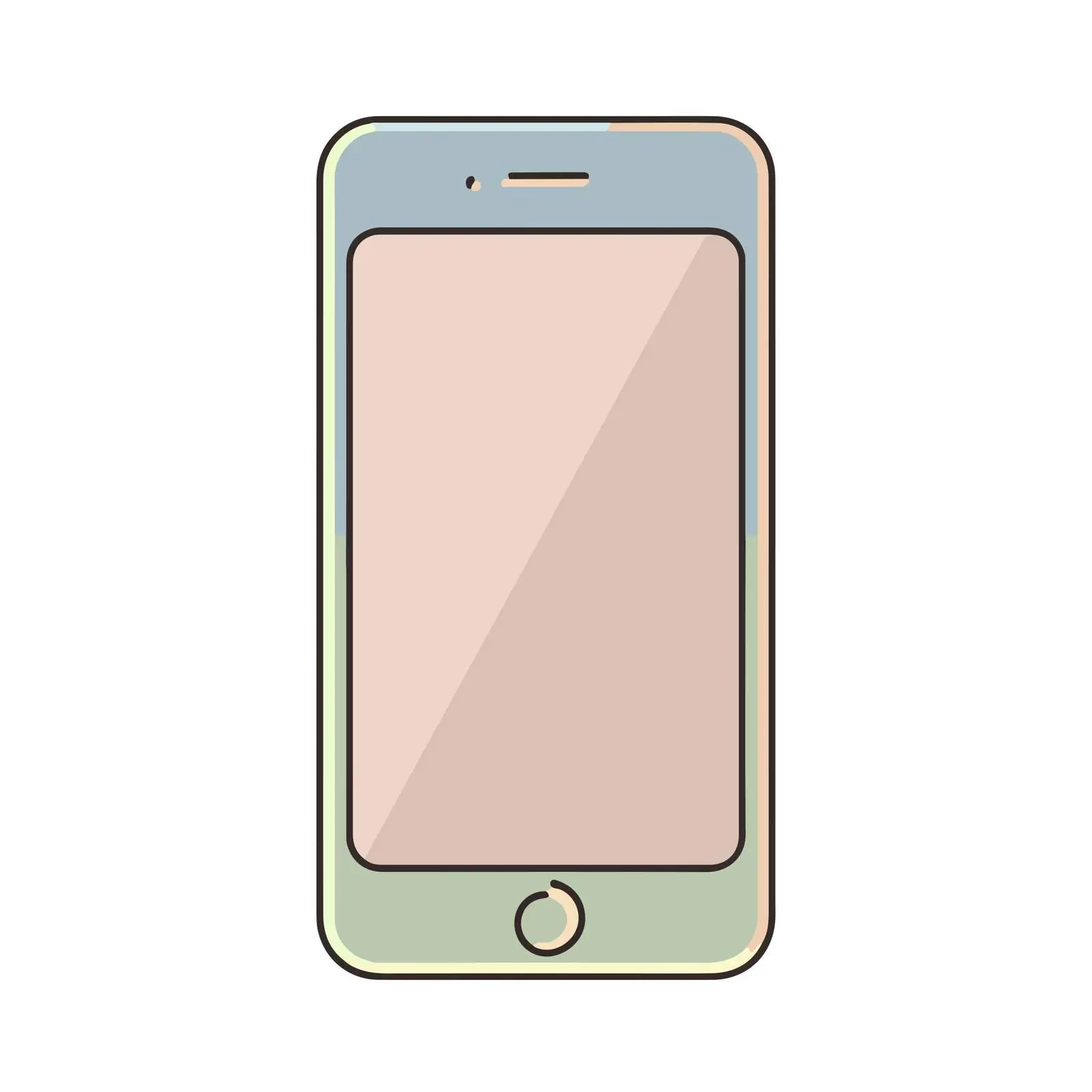 Outline Smartphone Icon — free download from Dotvec