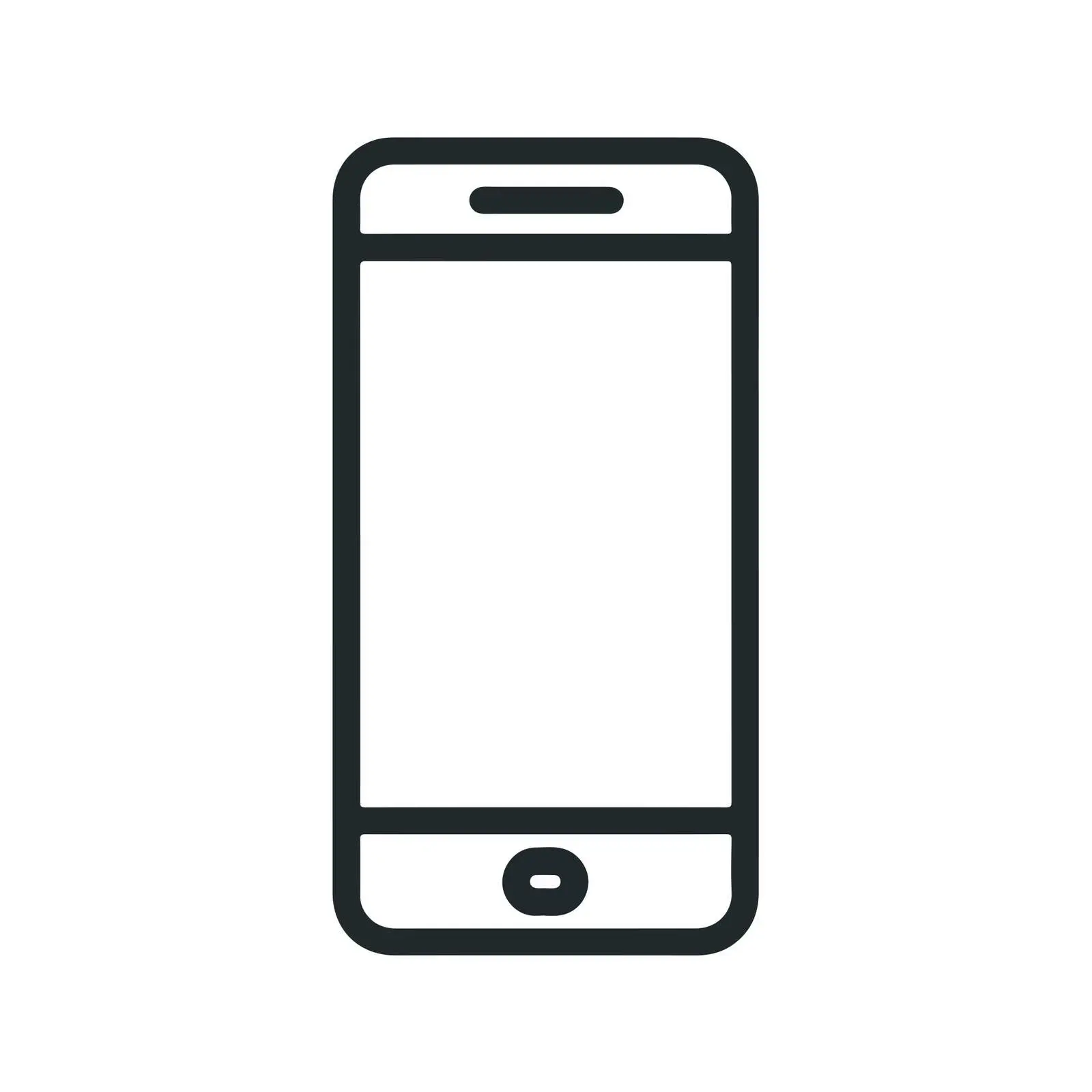 Smartphone Outline Icon — free download from Dotvec