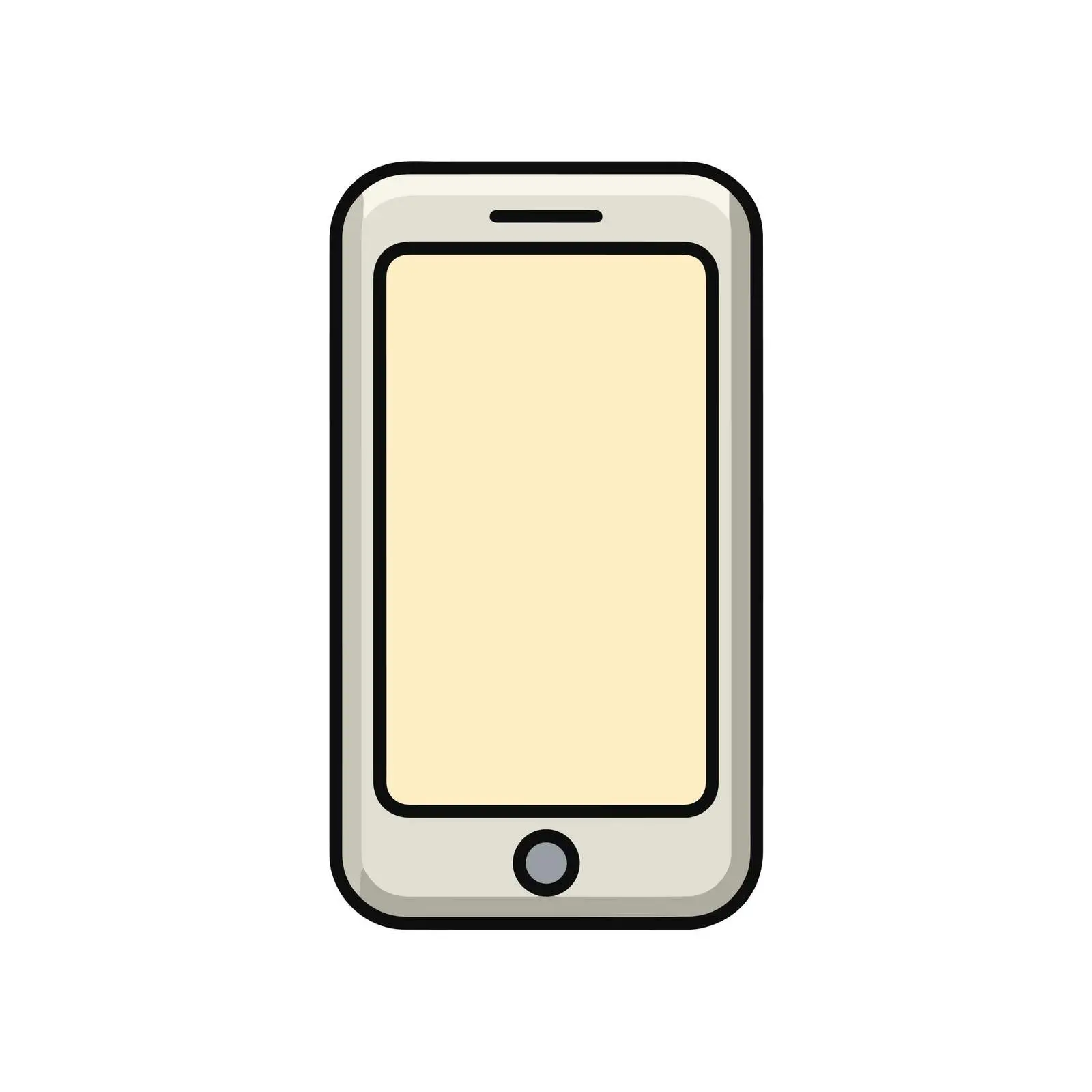 Outline Smartphone Icon — free download from Dotvec