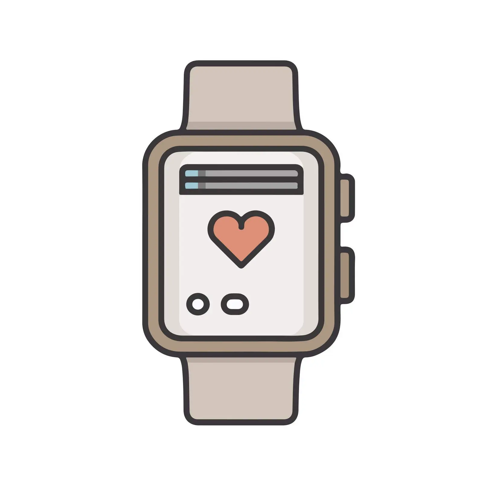 Outline Smartwatch Icon — free download from Dotvec