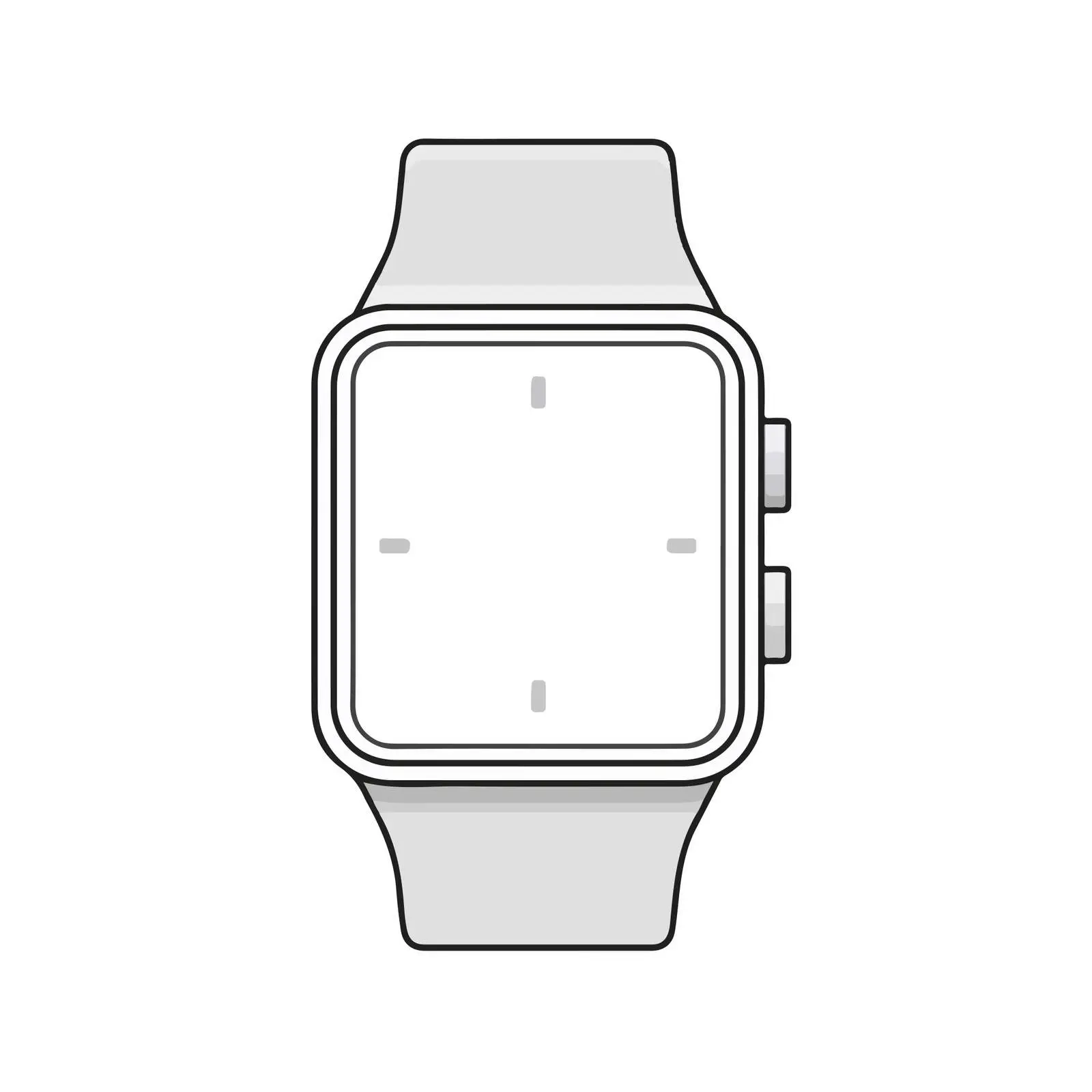Smartwatch Flat Vector Icon — free download from Dotvec