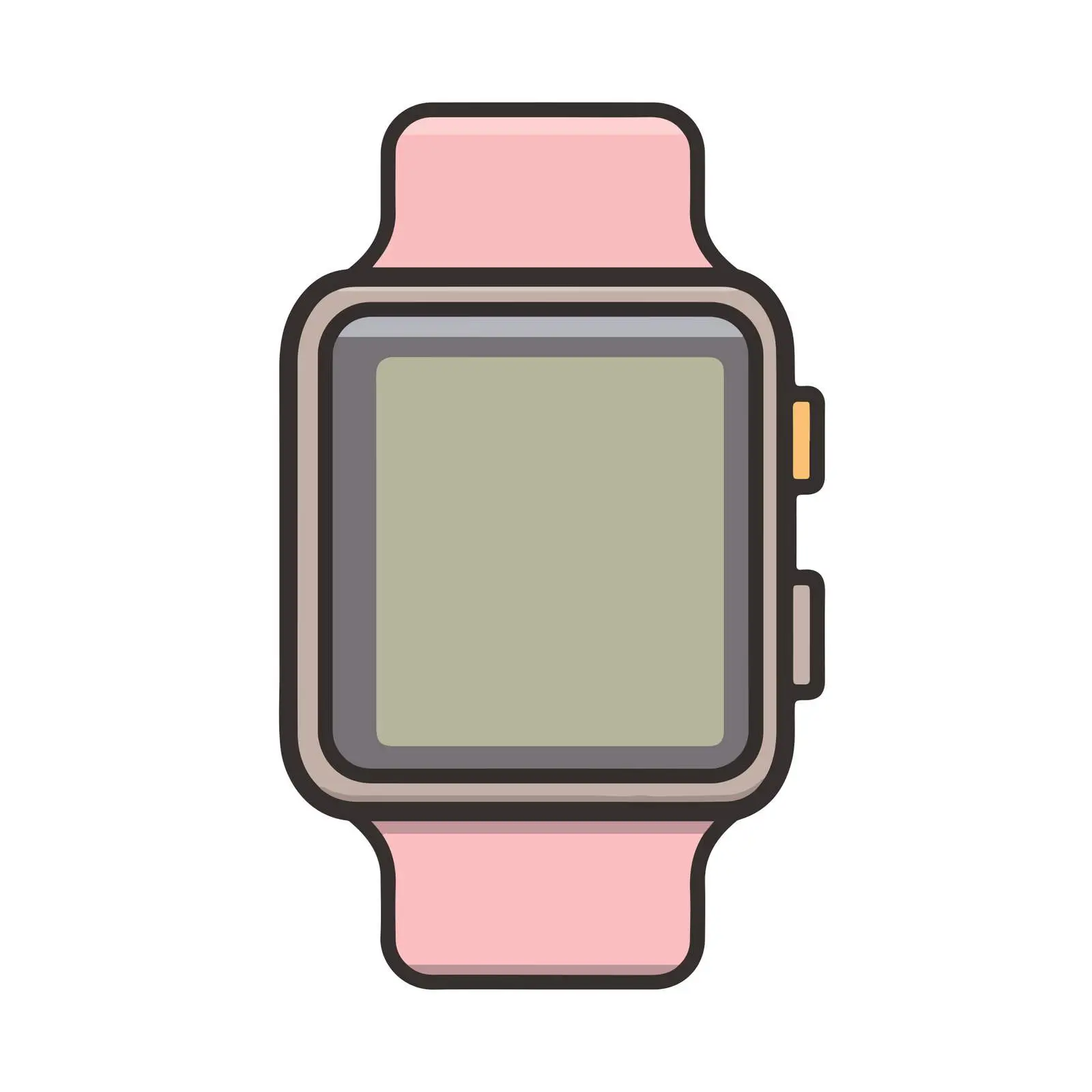 Smartwatch Pictogram Outline Design Icon — free download from Dotvec