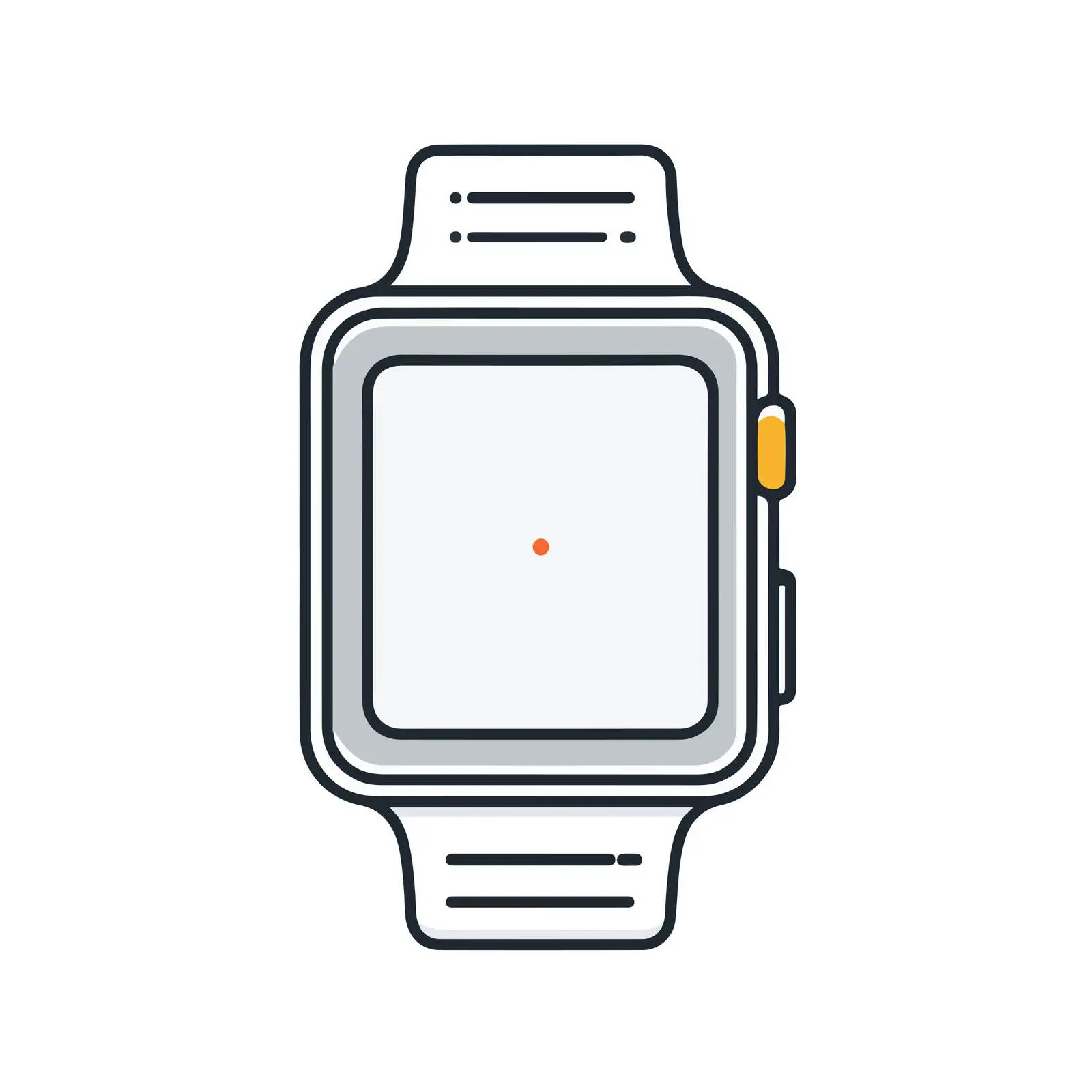 Smartwatch Pictogram Outline Icon — free download from Dotvec