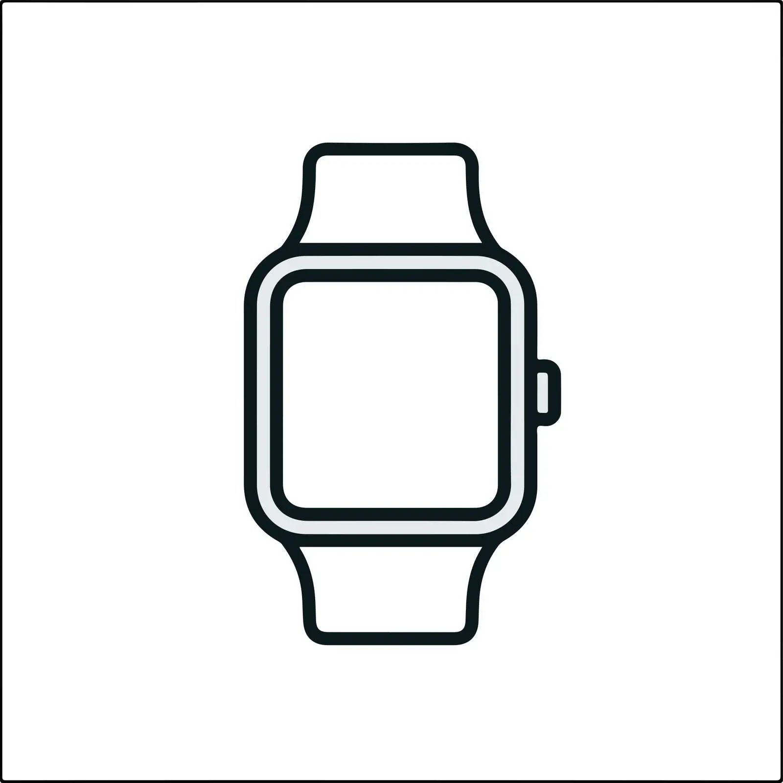 Smartwatch Outline Icon — free download from Dotvec