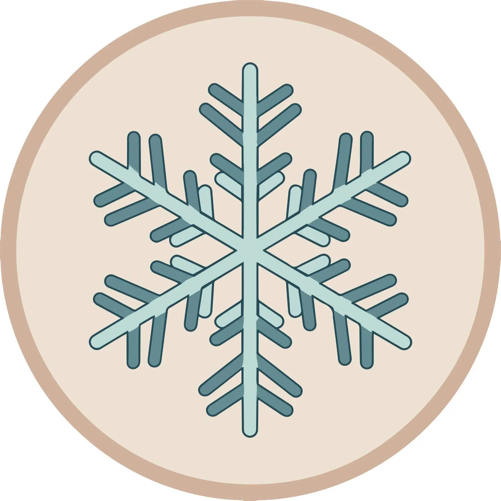 Snowflake Outline Icon Clean Design — free download from Dotvec