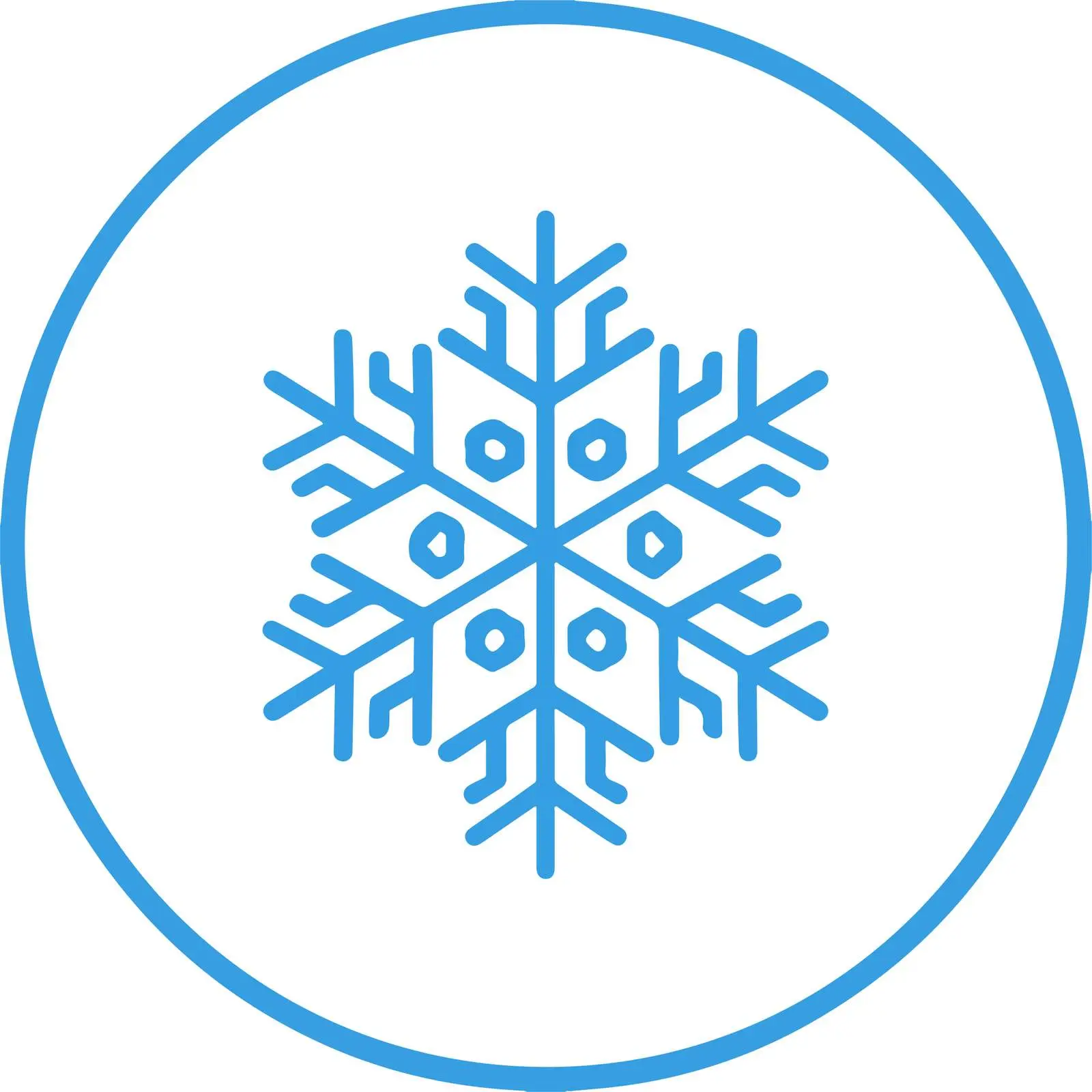 Snowflake Outline Icon for Clean UI — free download from Dotvec