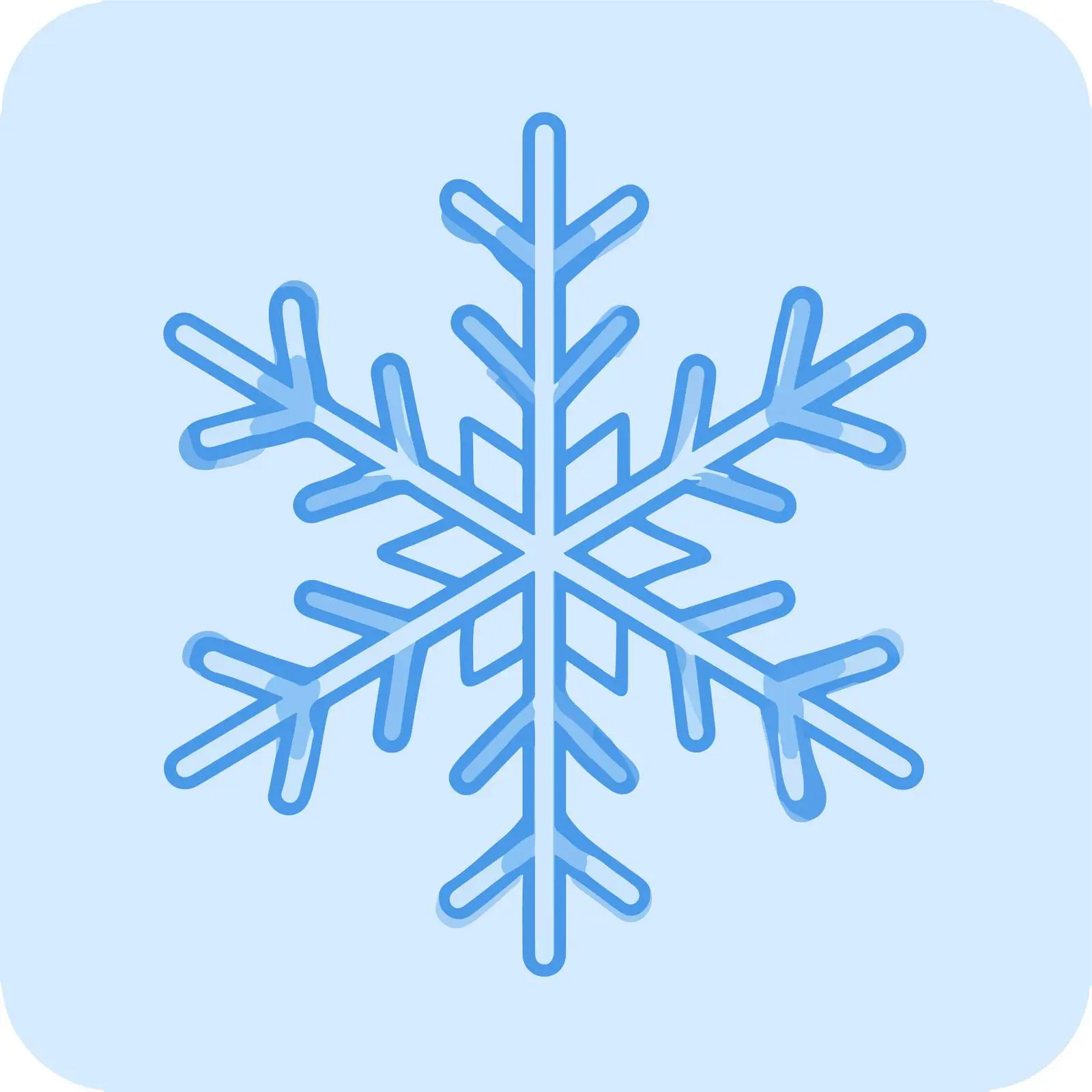 Clean Snowflake Outline Icon Design — free download from Dotvec