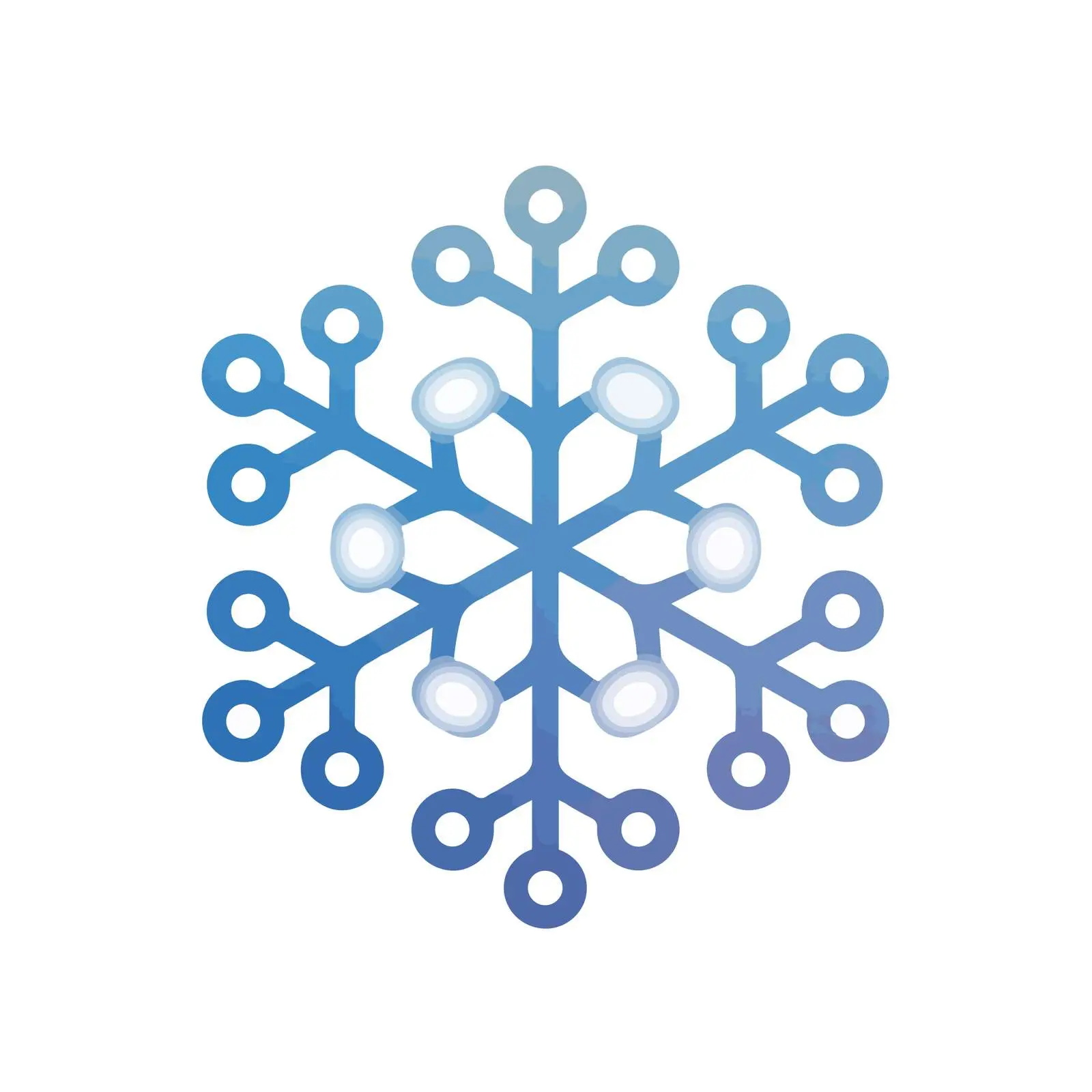 Snowflake Outline Icon Pictogram Style — free download from Dotvec