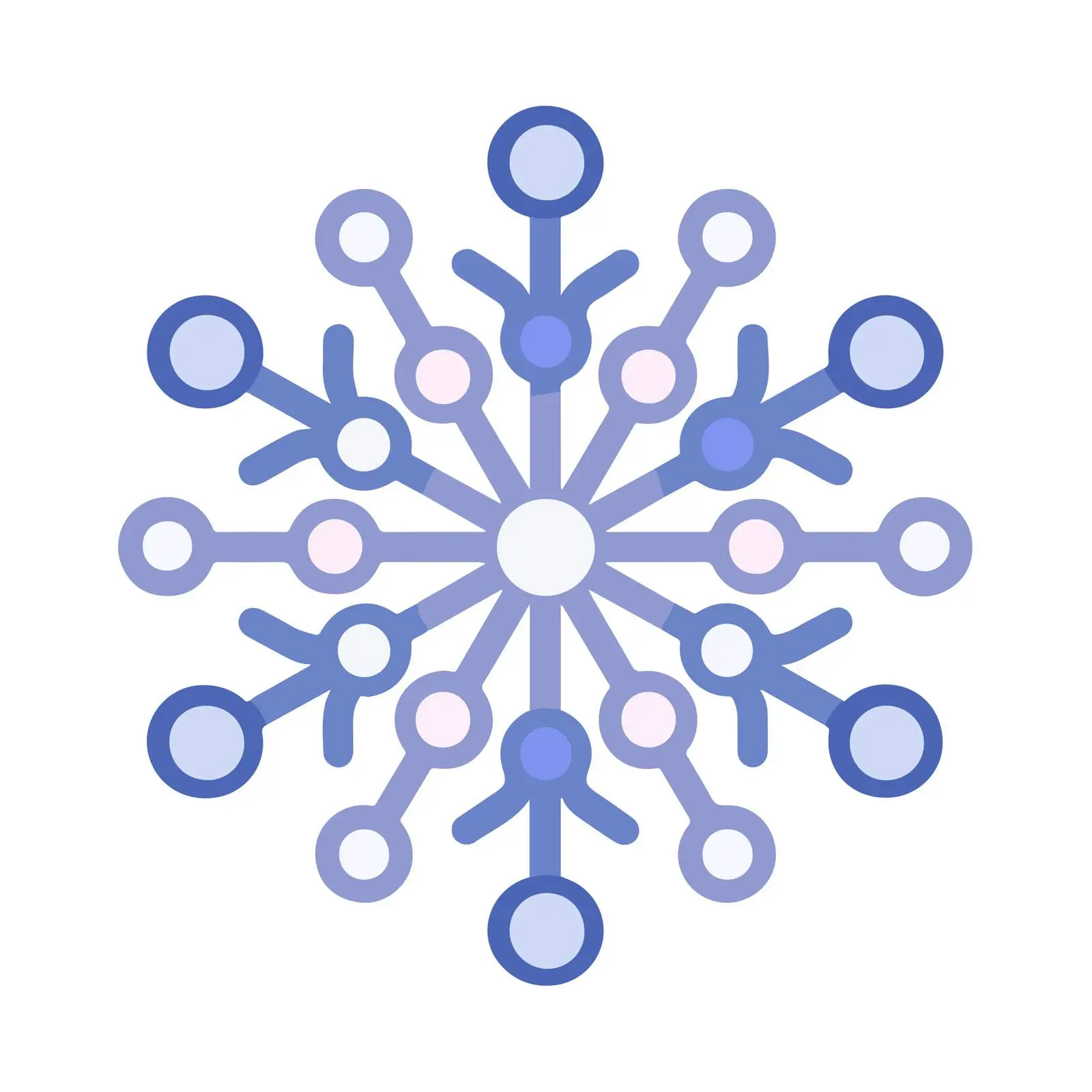 Snowflake Icon Pictogram Design Style — free download from Dotvec