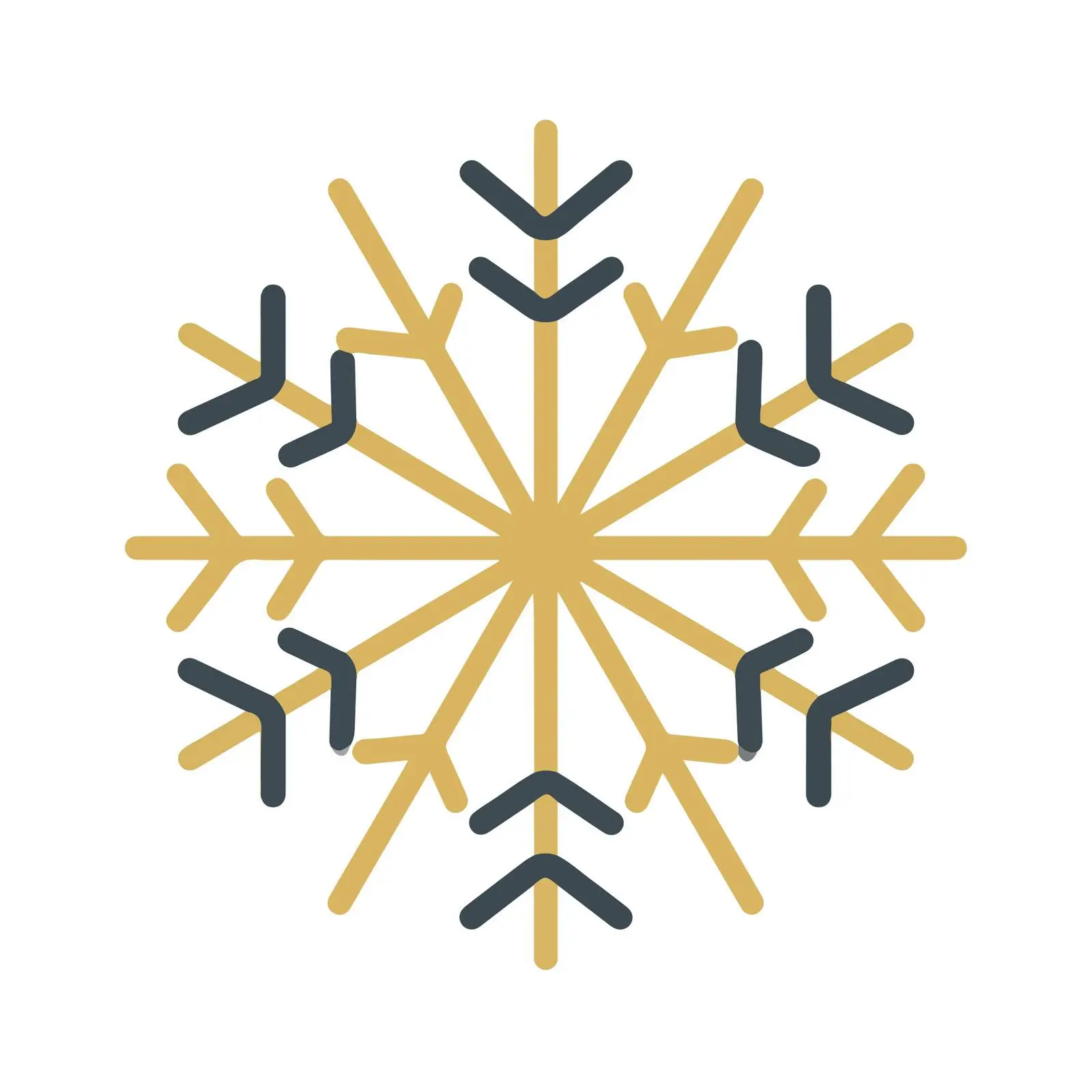 Snowflake Outline Pictogram Icon — free download from Dotvec