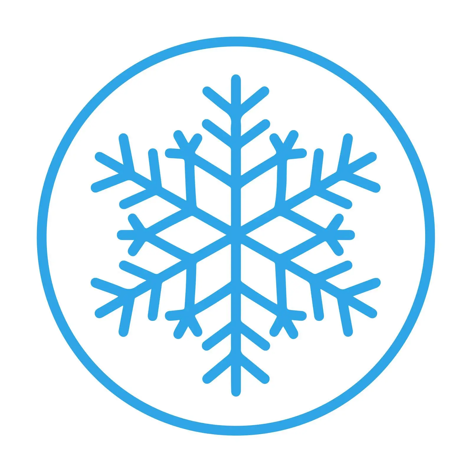 Snowflake Outline Icon — free download from Dotvec
