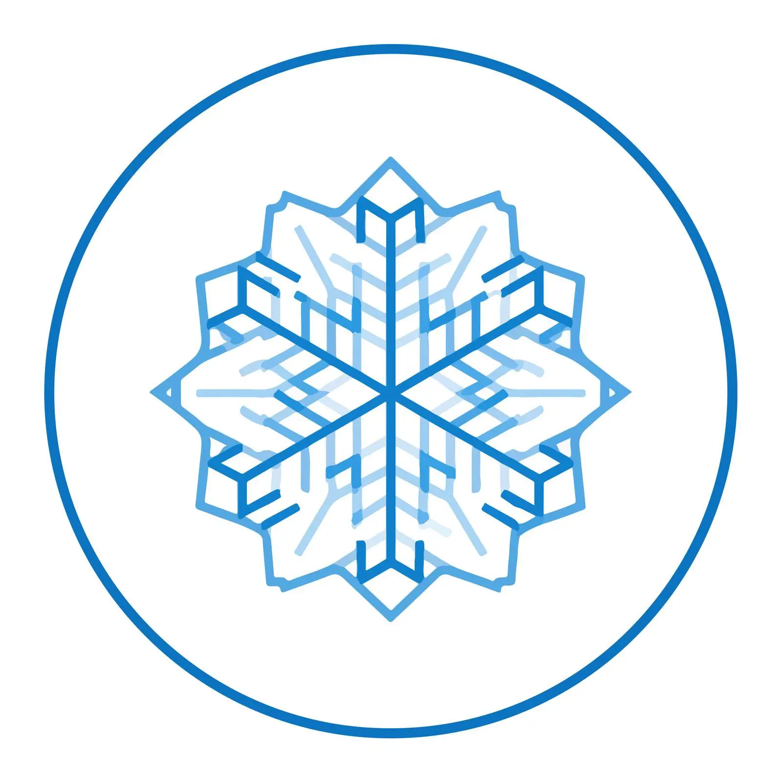 Snowflake Geometric Icon — free download from Dotvec