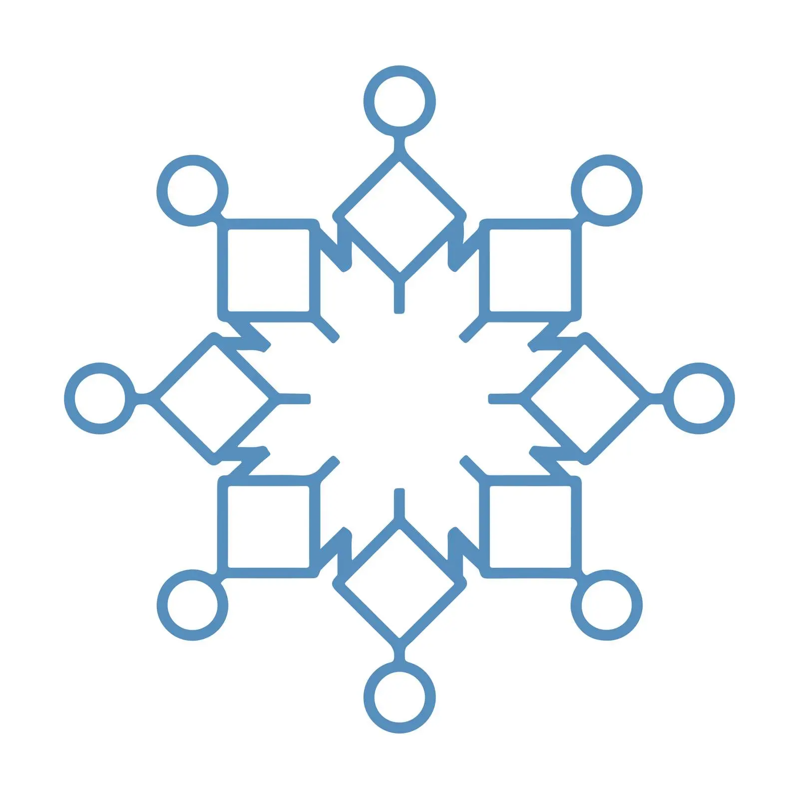 Snowflake Outline Icon — free download from Dotvec