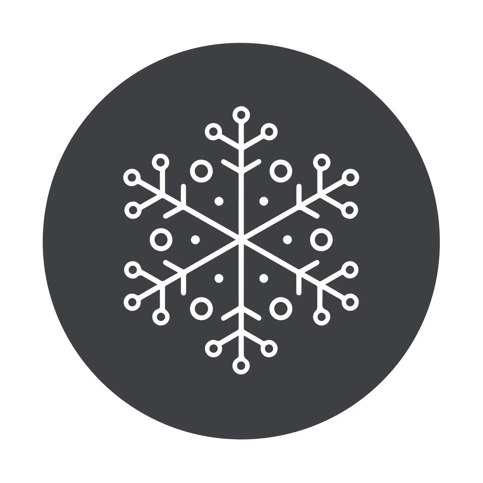 Snowflake Outline Icon Design — free download from Dotvec