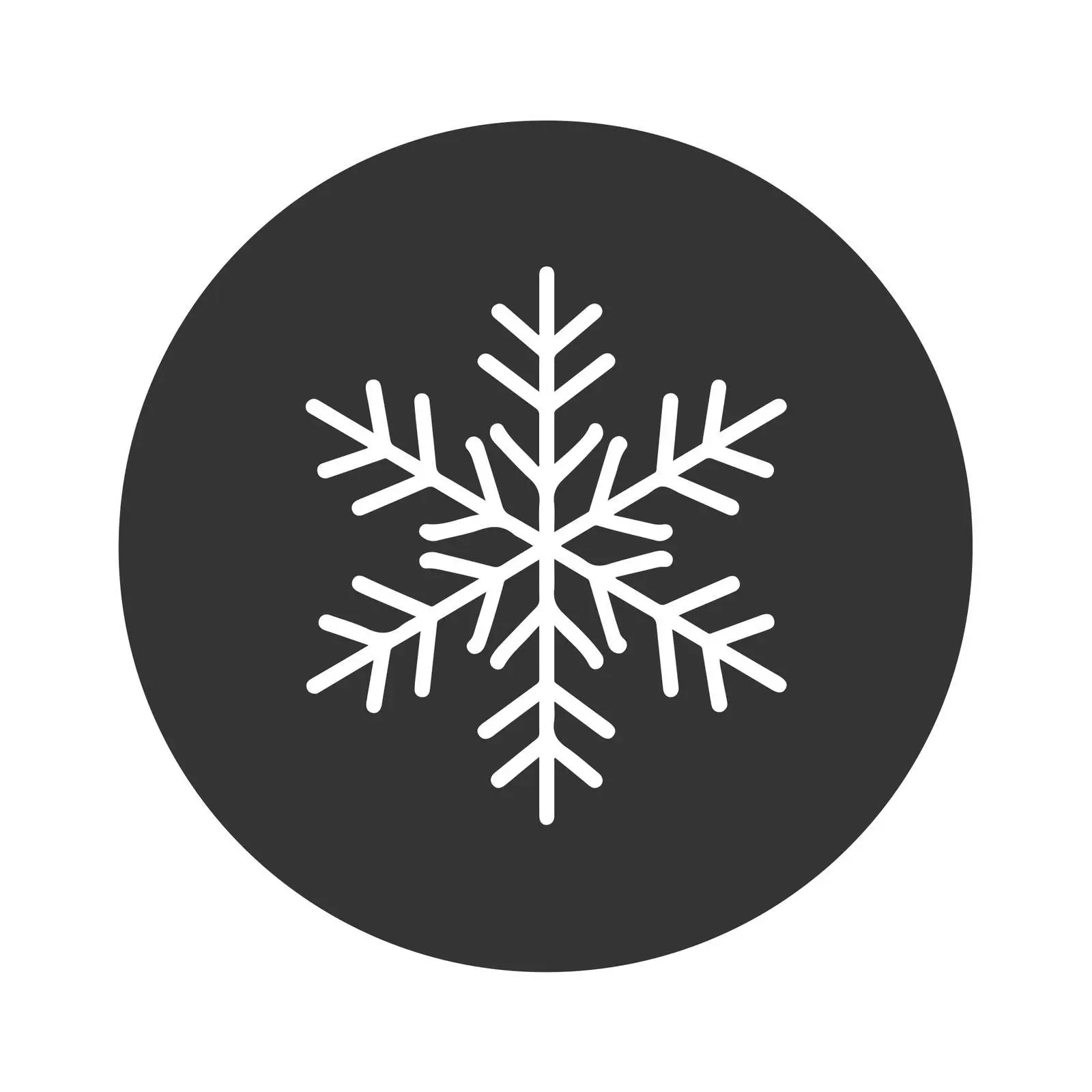 Snowflake Flat Design Icon — free download from Dotvec