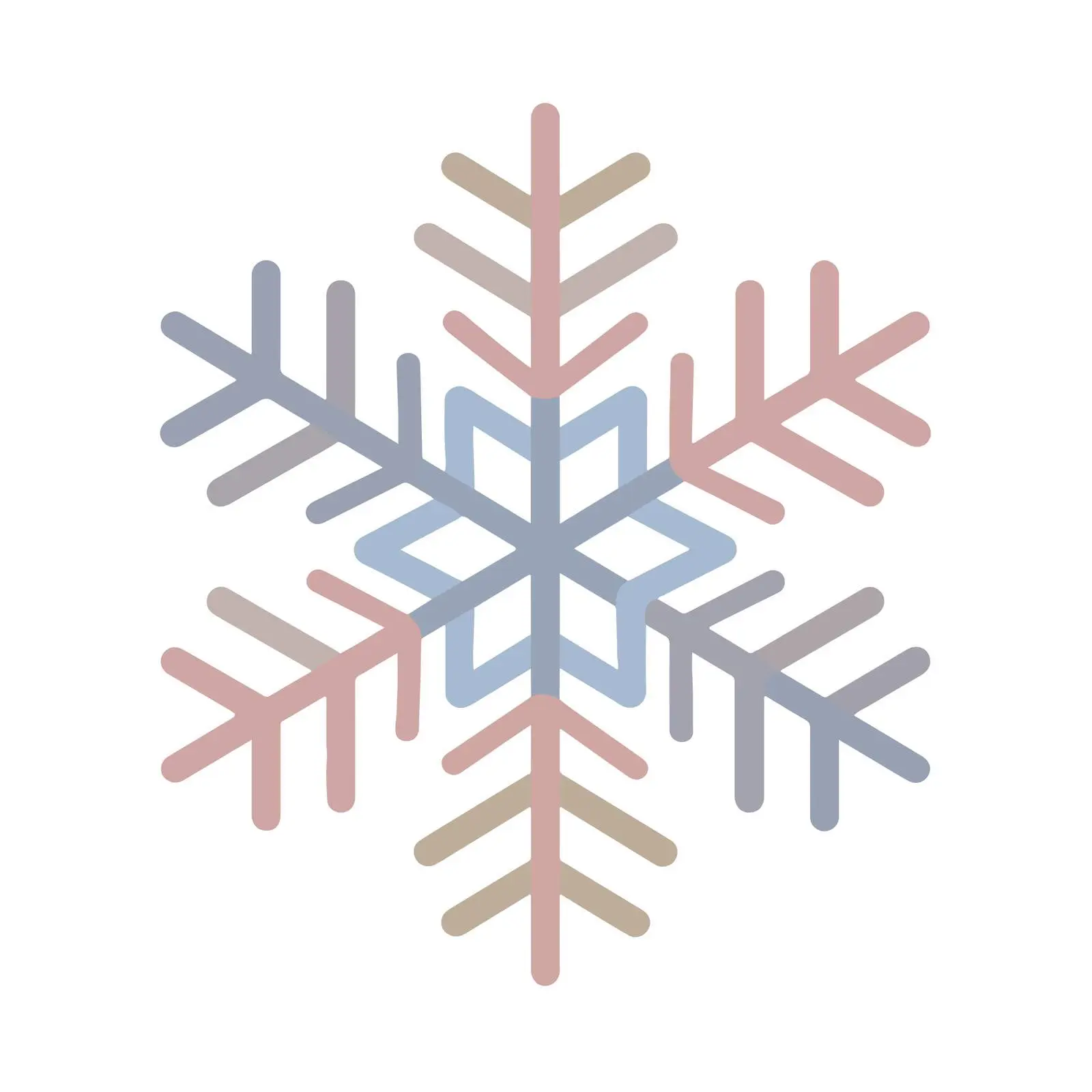 Minimal Snowflake Icon — free download from Dotvec