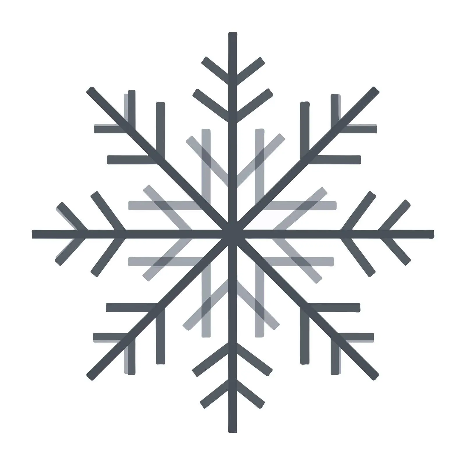 Minimal Snowflake Icon — free download from Dotvec