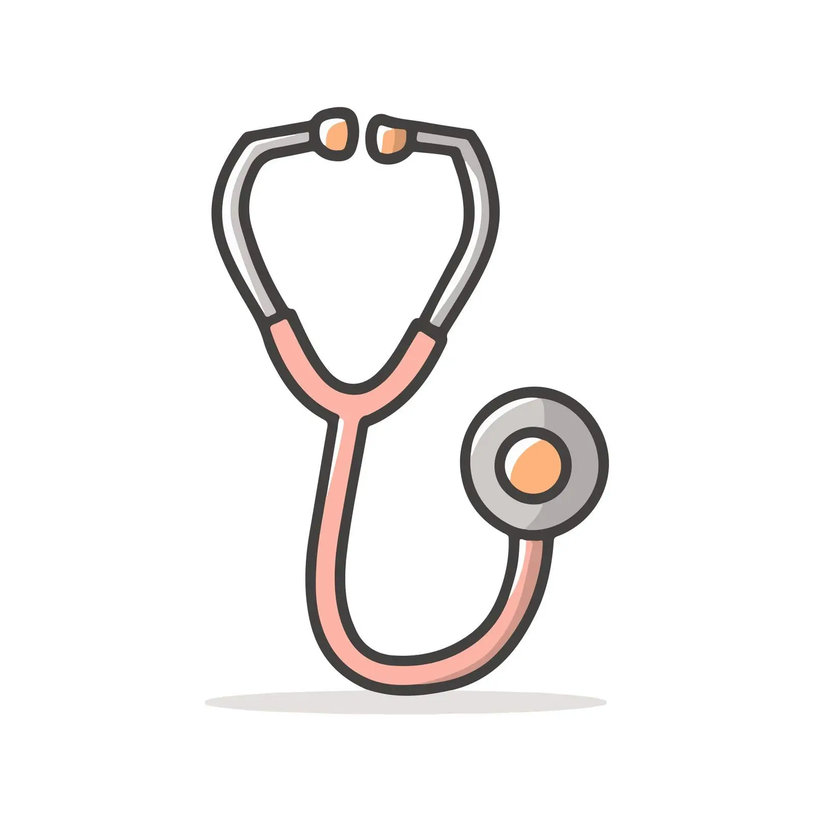 Minimalist Stethoscope Icon — free download from Dotvec