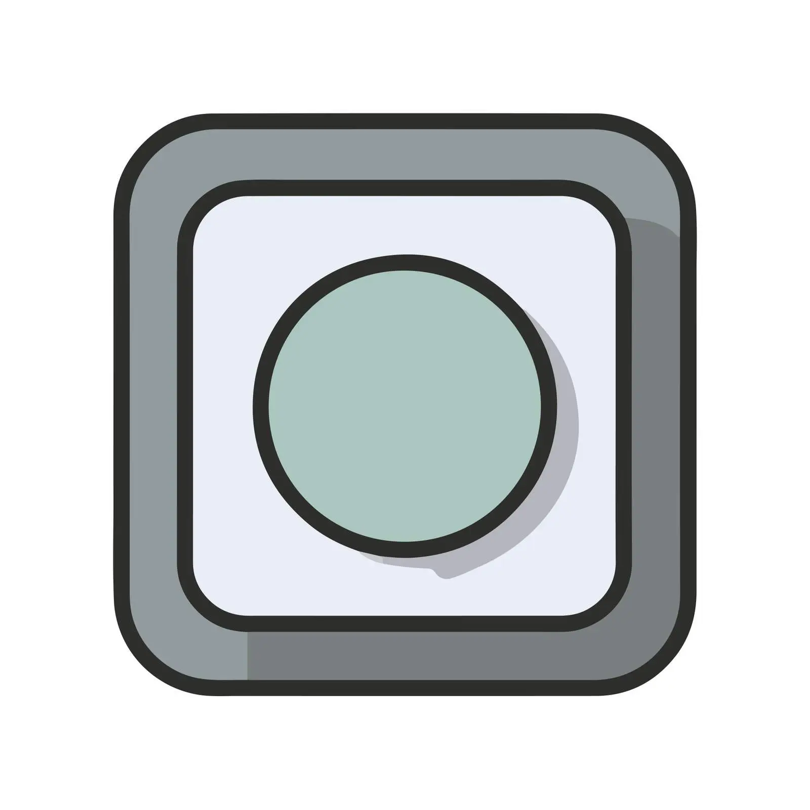 Geometric Mute Stop Button Icon — free download from Dotvec
