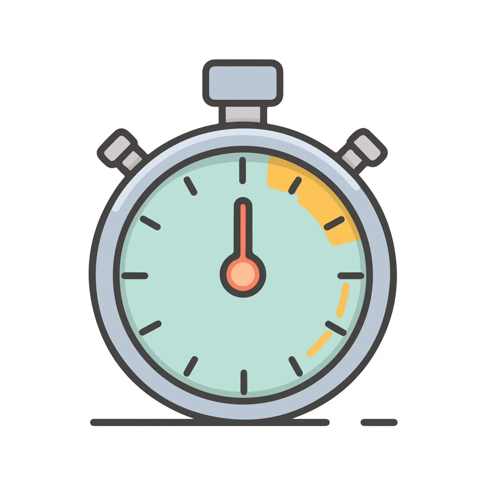 Minimized Stopwatch Icon — free download from Dotvec