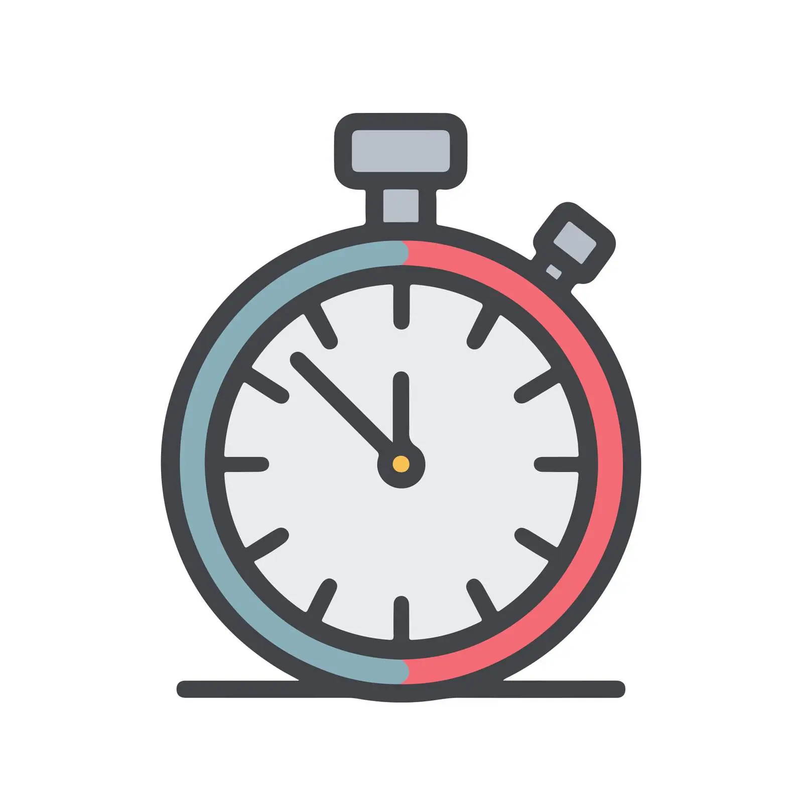Geometric Stopwatch Icon — free download from Dotvec