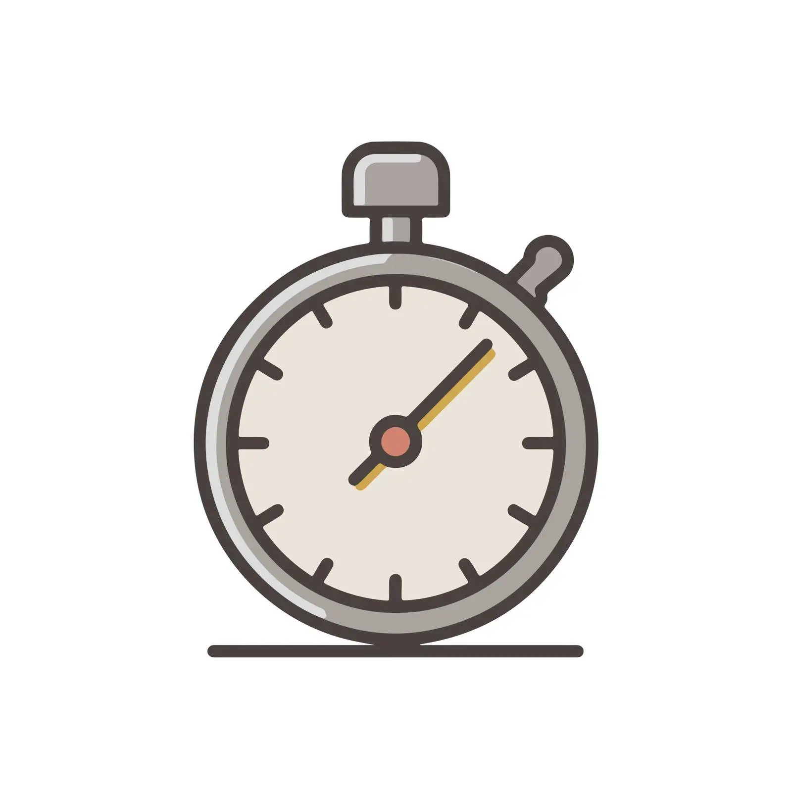 Minimal Stopwatch Icon — free download from Dotvec