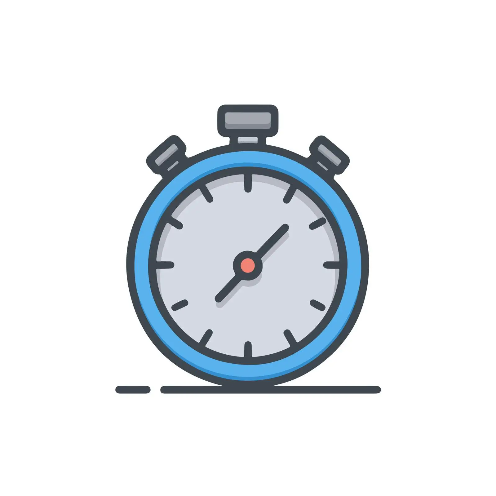 Outline Stopwatch Icon — free download from Dotvec