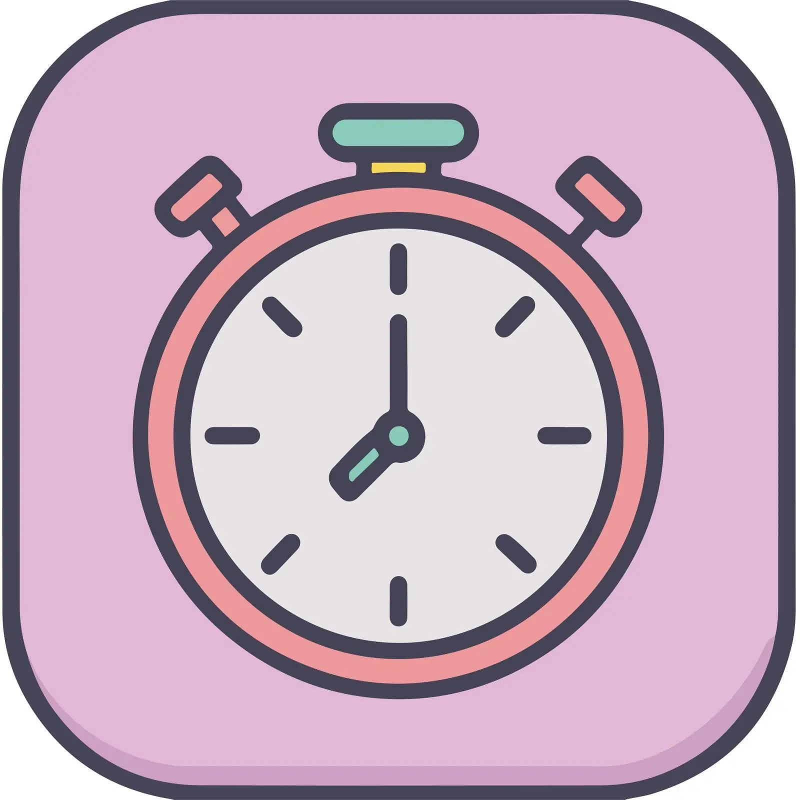 Stopwatch Flat Design Icon — free download from Dotvec