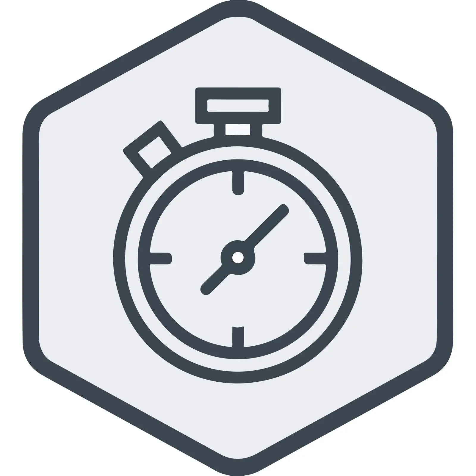Stopwatch Icon Outline Design — free download from Dotvec