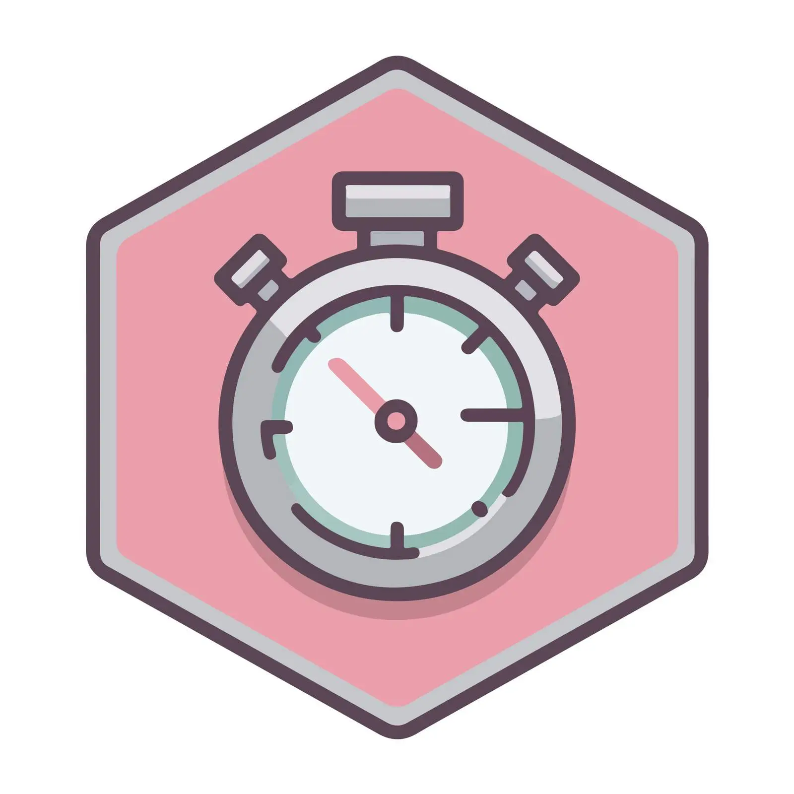 Stopwatch Flat Icon — free download from Dotvec