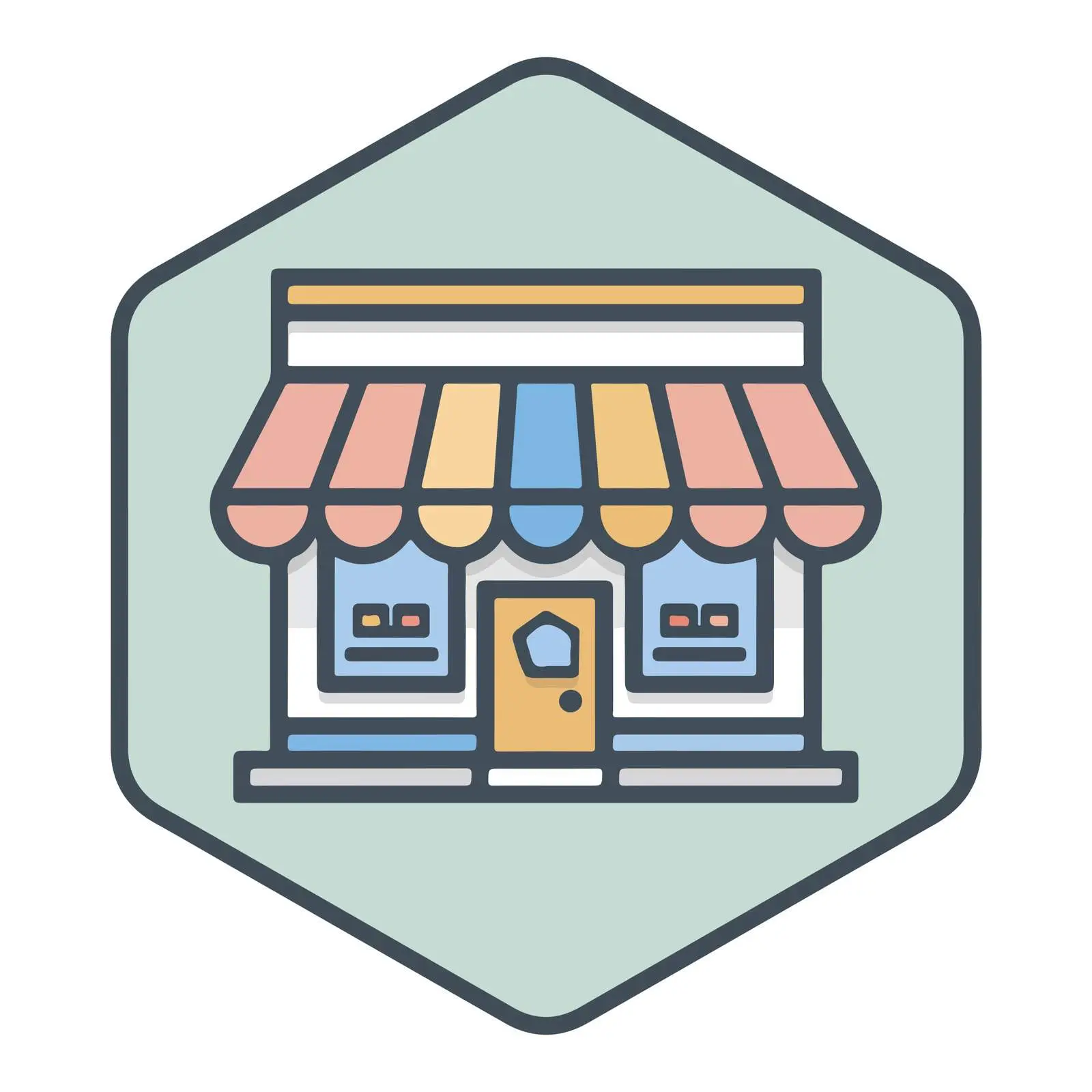 Outline Storefront Icon — free download from Dotvec