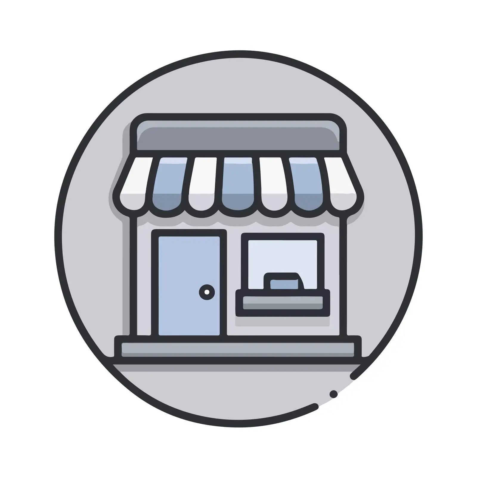 Flat Storefront Icon — free download from Dotvec