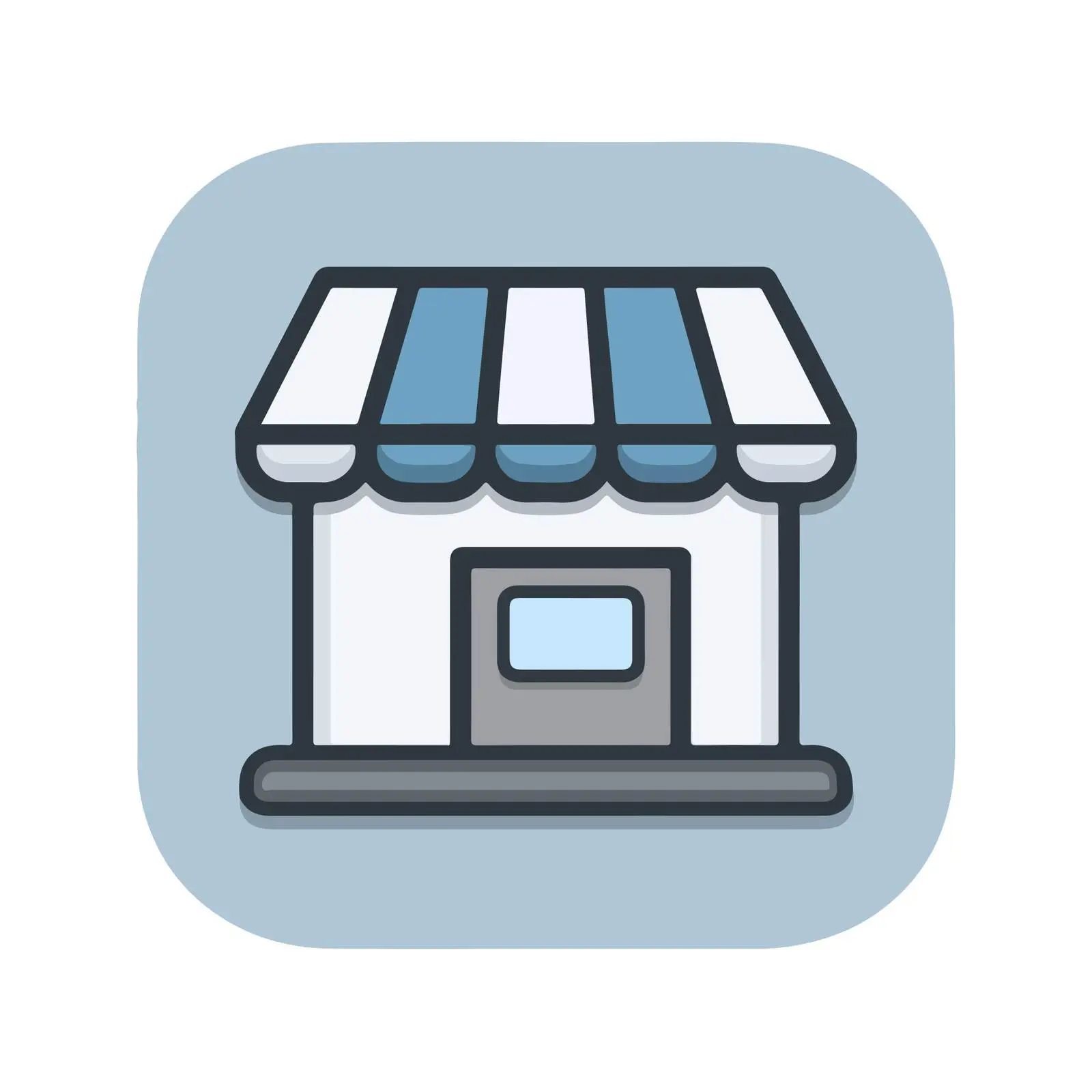 Minimal Storefront Icon Design — free download from Dotvec