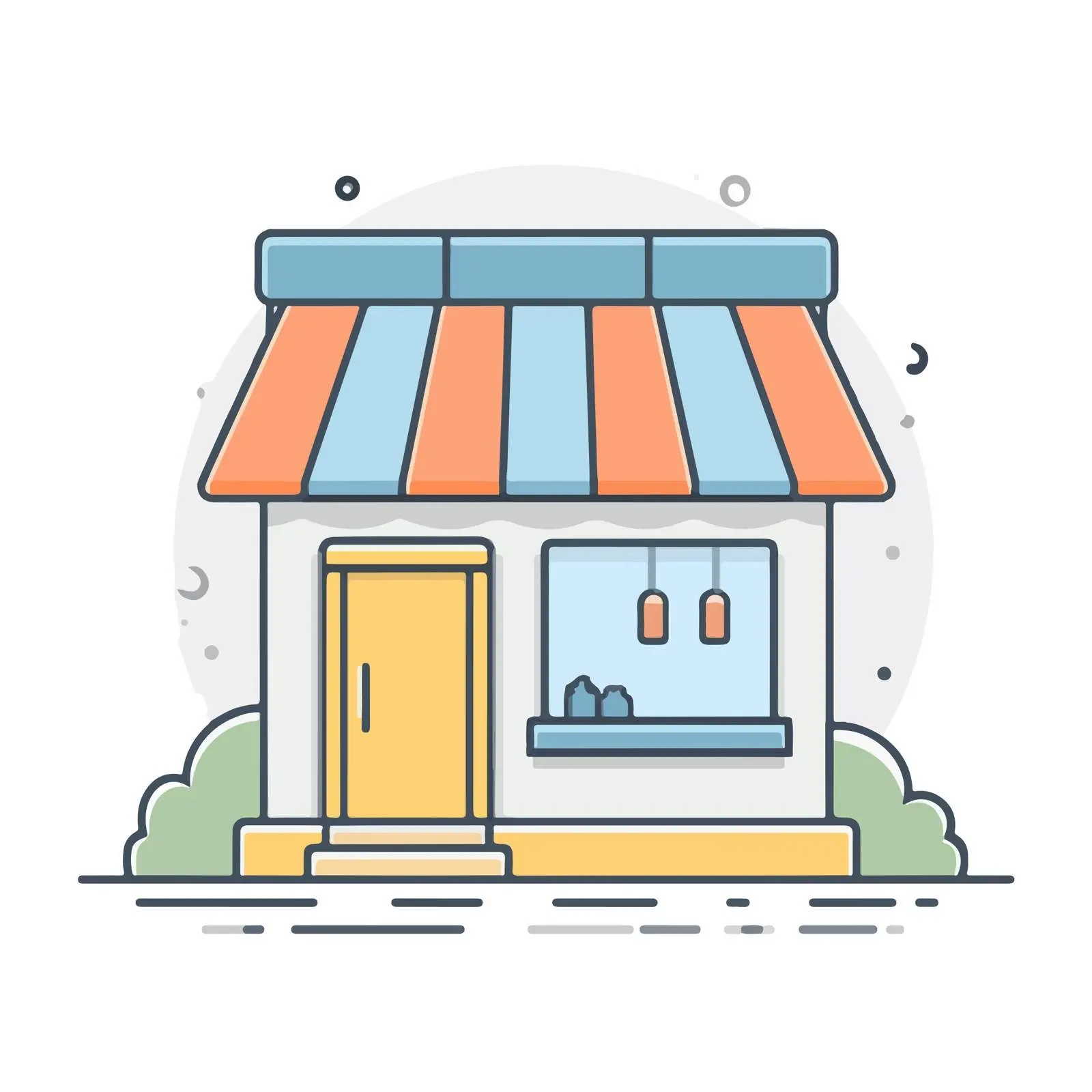 Outline Storefront Icon — free download from Dotvec