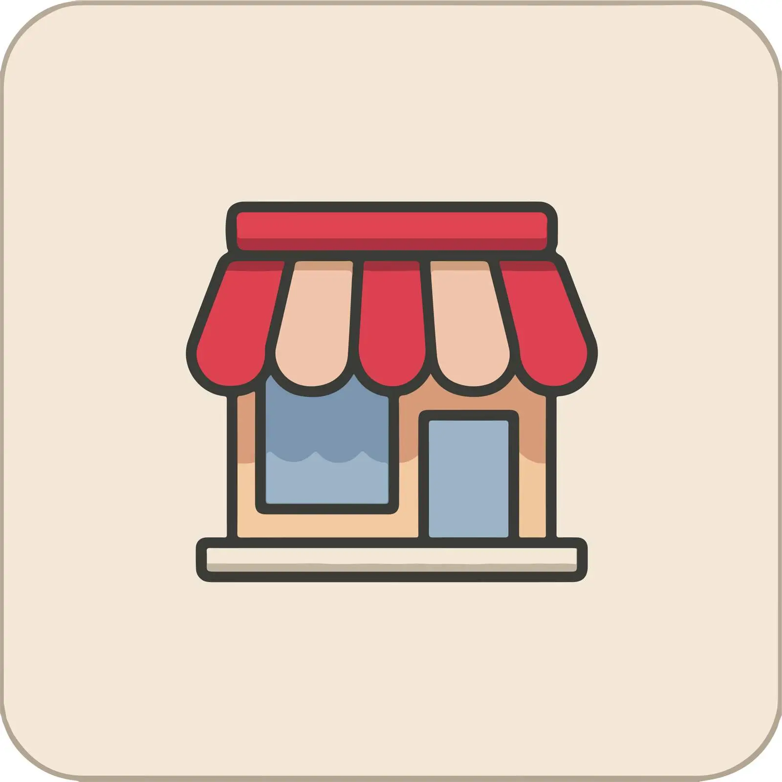 Minimal Storefront Icon — free download from Dotvec