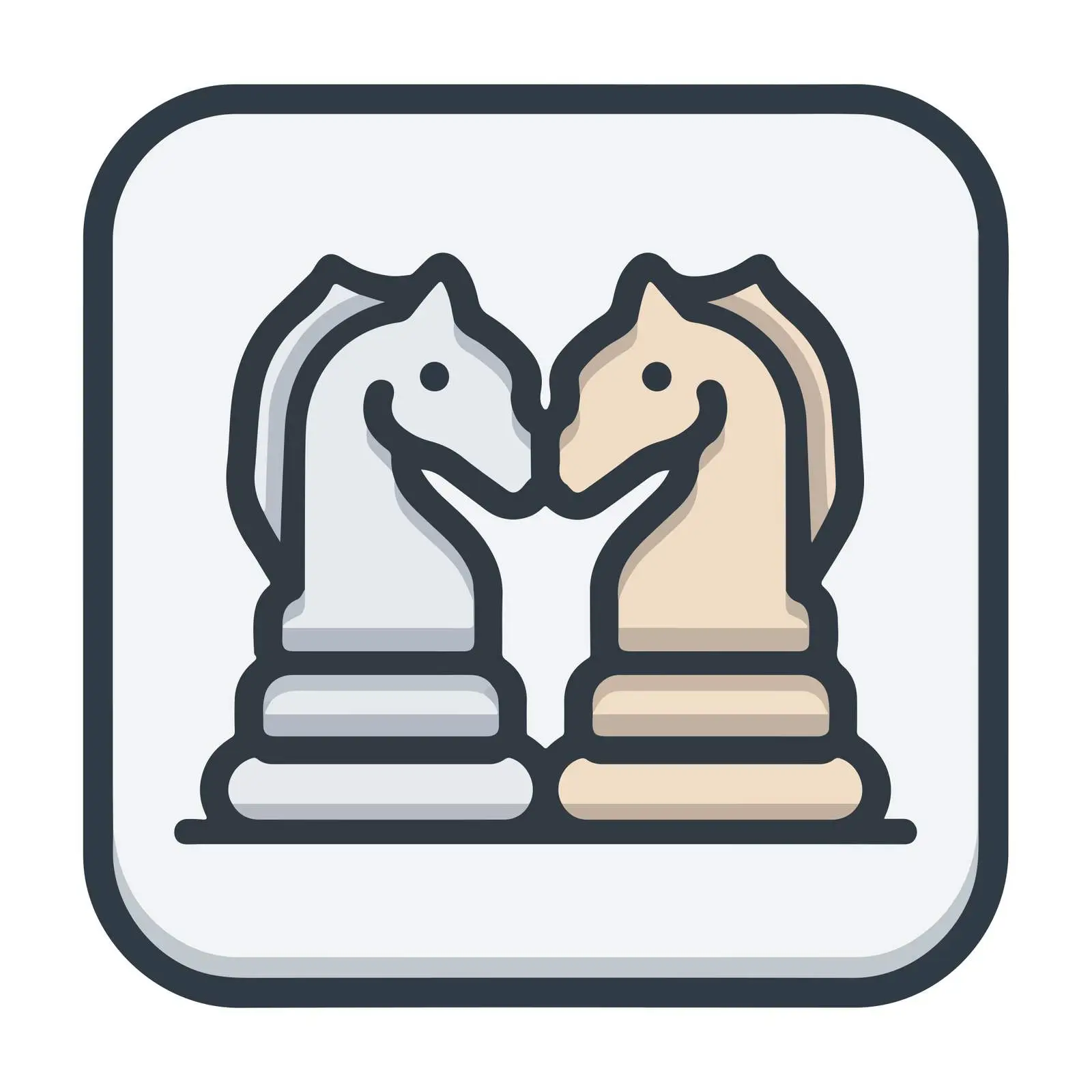 Chess Knight Strategy Icon — free download from Dotvec