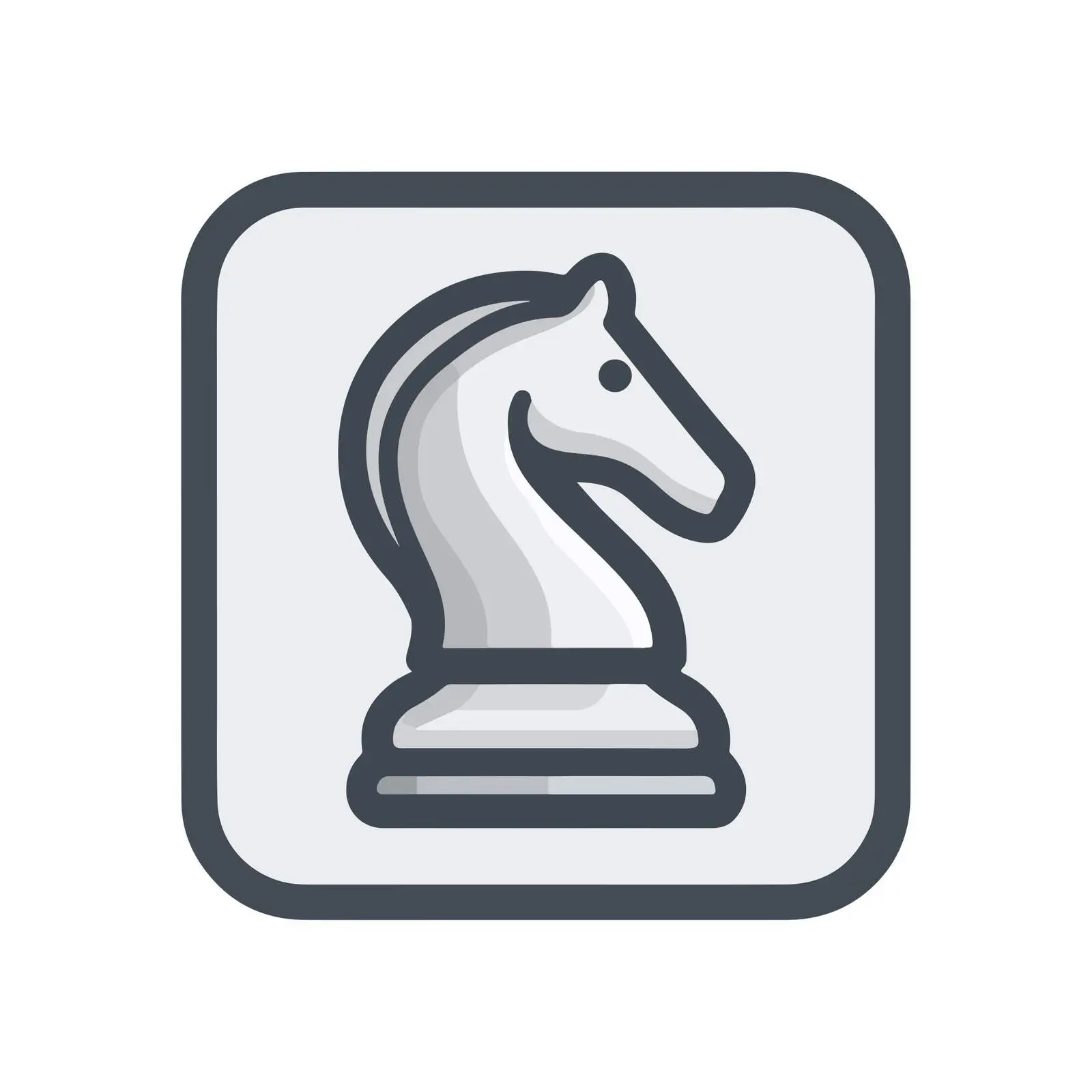 Chess Knight Strategy Icon — free download from Dotvec