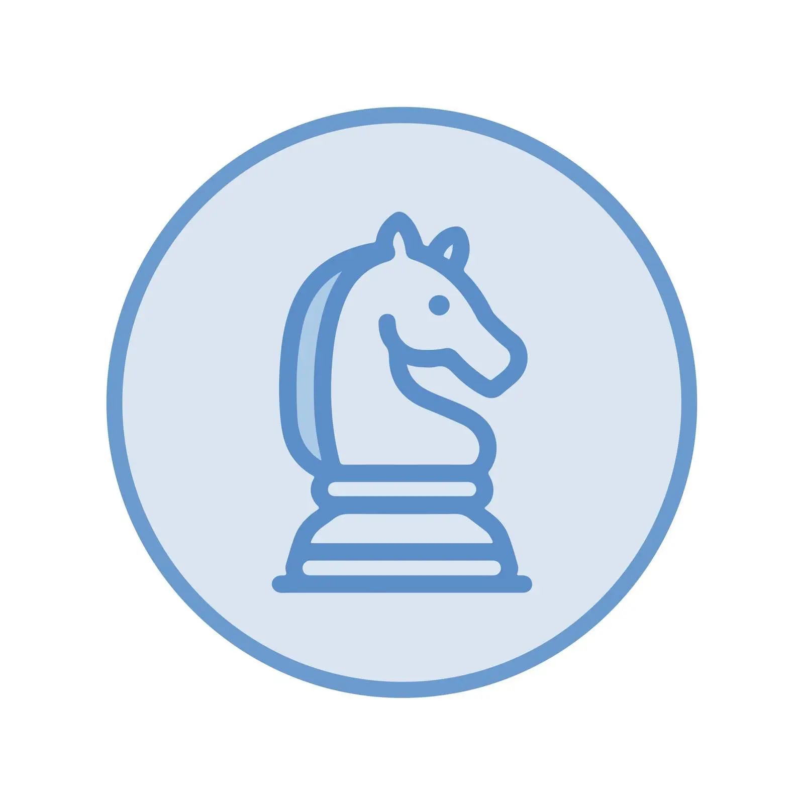 Chess Knight Strategy Icon — free download from Dotvec