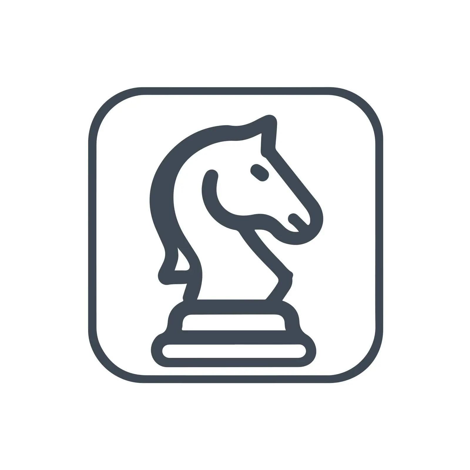 Chess Knight Strategy Icon — free download from Dotvec