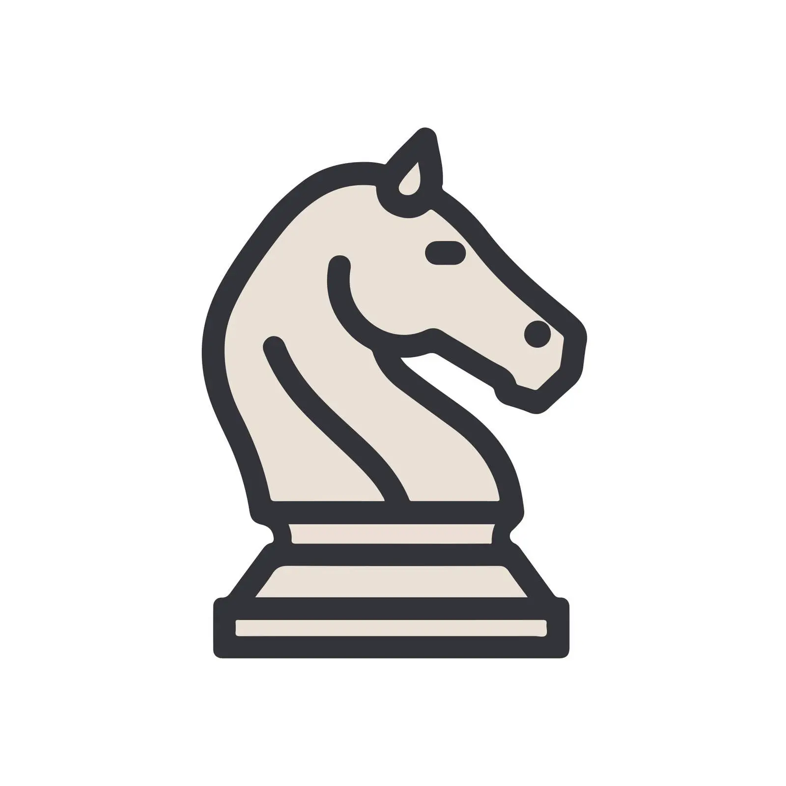 Chess Knight Strategy Icon — free download from Dotvec
