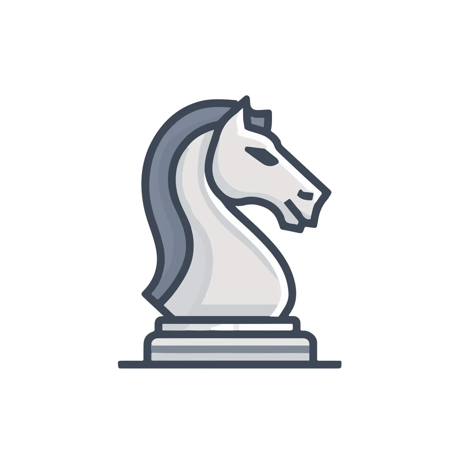 Chess Knight Strategy Icon — free download from Dotvec