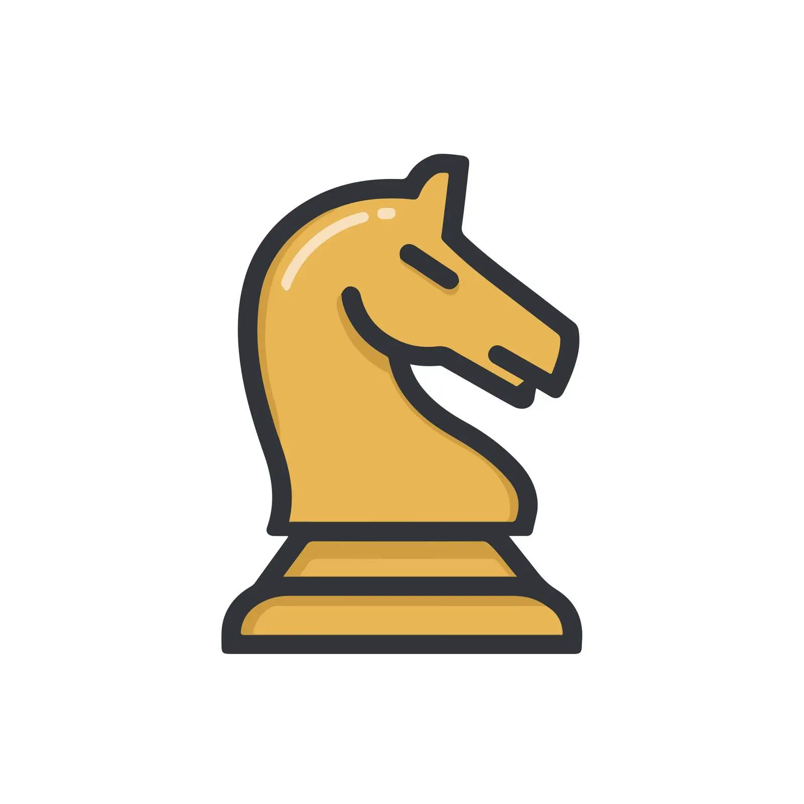 Chess Knight Strategy Icon — free download from Dotvec