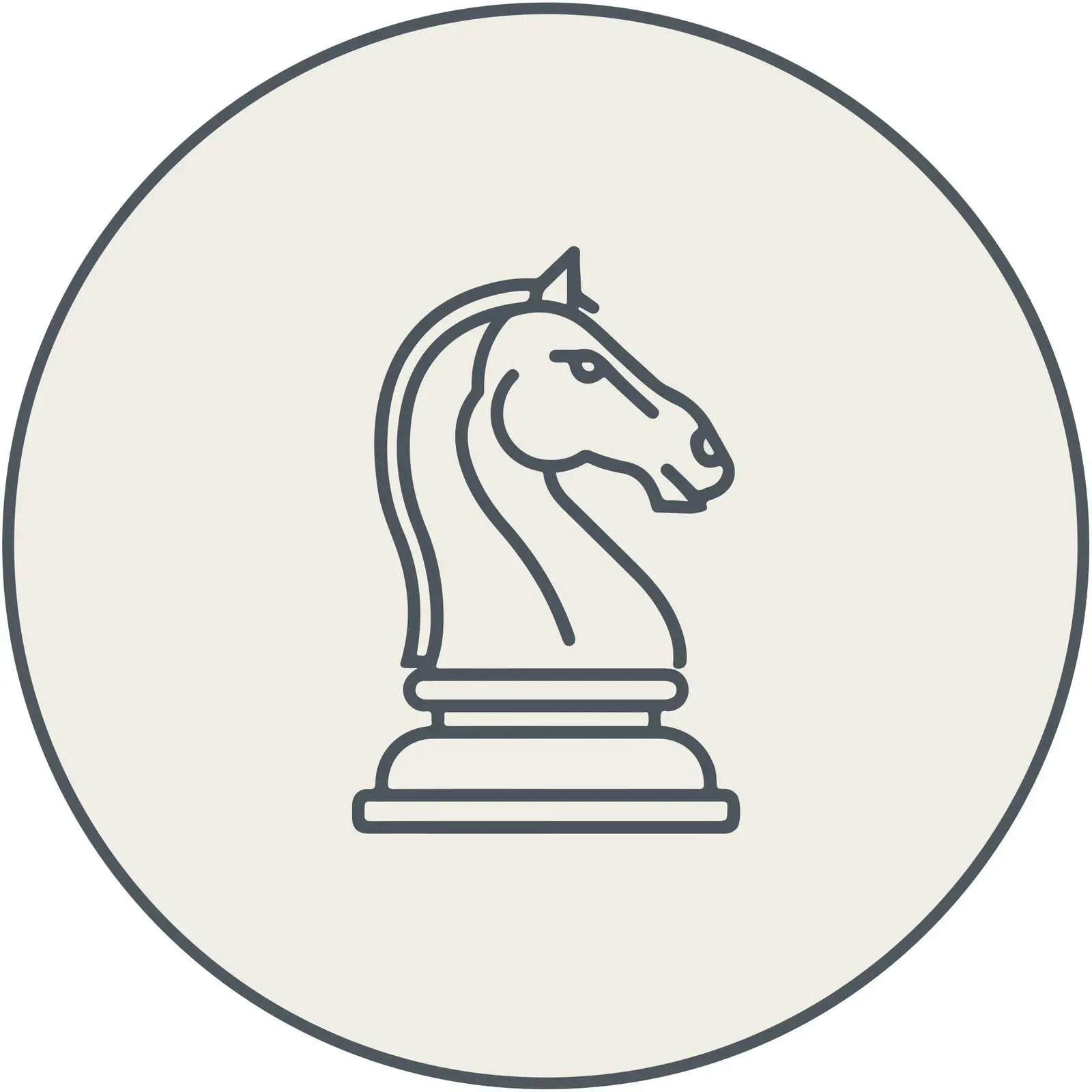 Chess Knight Strategy Icon — free download from Dotvec