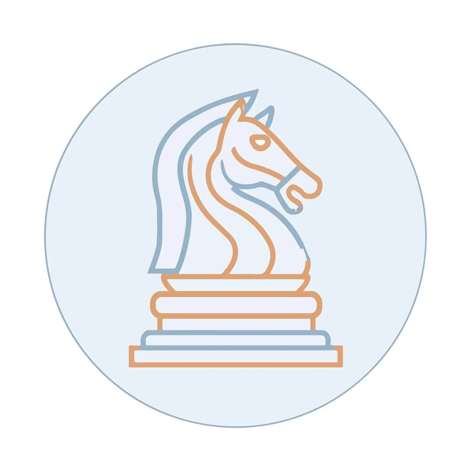Chess Knight Strategy Icon — free download from Dotvec