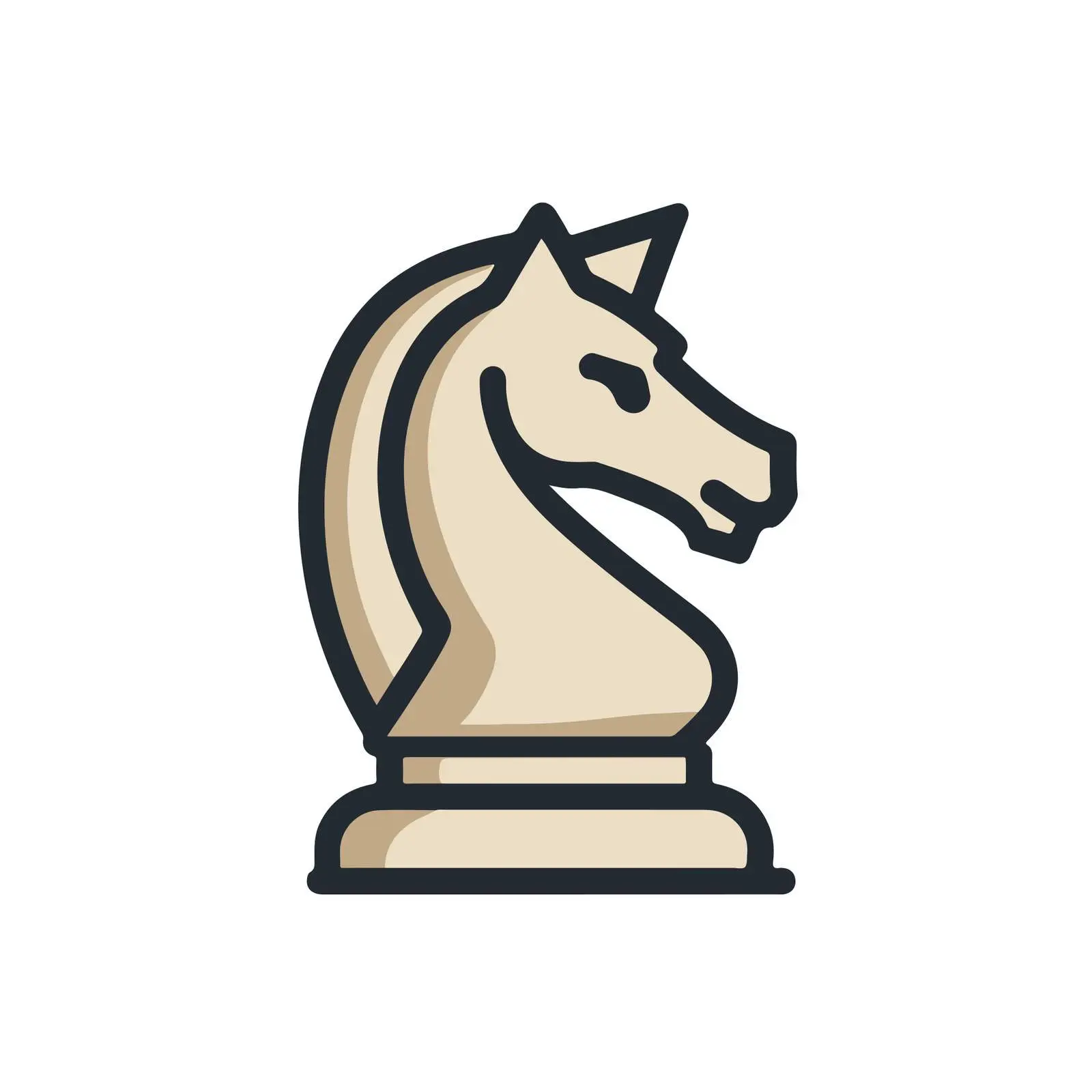 Chess Knight Strategy Icon — free download from Dotvec